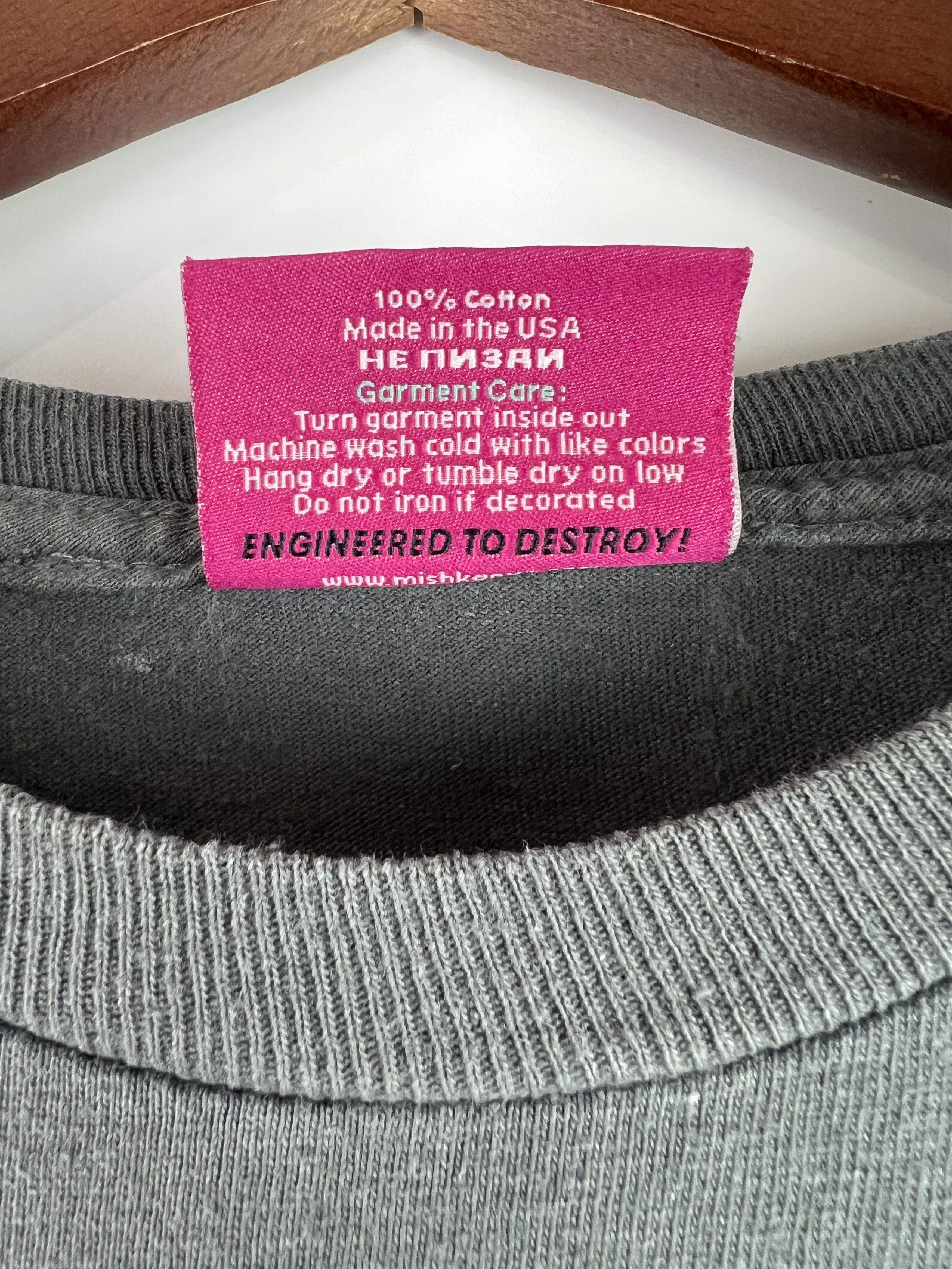Mishka Mishka NYC Men's Gray T-Shirt Bear Logo Size M Made in USA Size US M / EU 48-50 / 2 - 7 Thumbnail