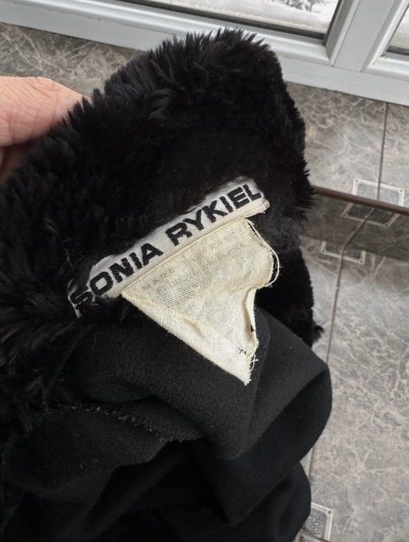 Sonia Rykiel Vintage Sonia Rykiel Black Coat Faux Fur Collar Long Elegant Size M / US 6-8 / IT 42-44 - 4 Thumbnail
