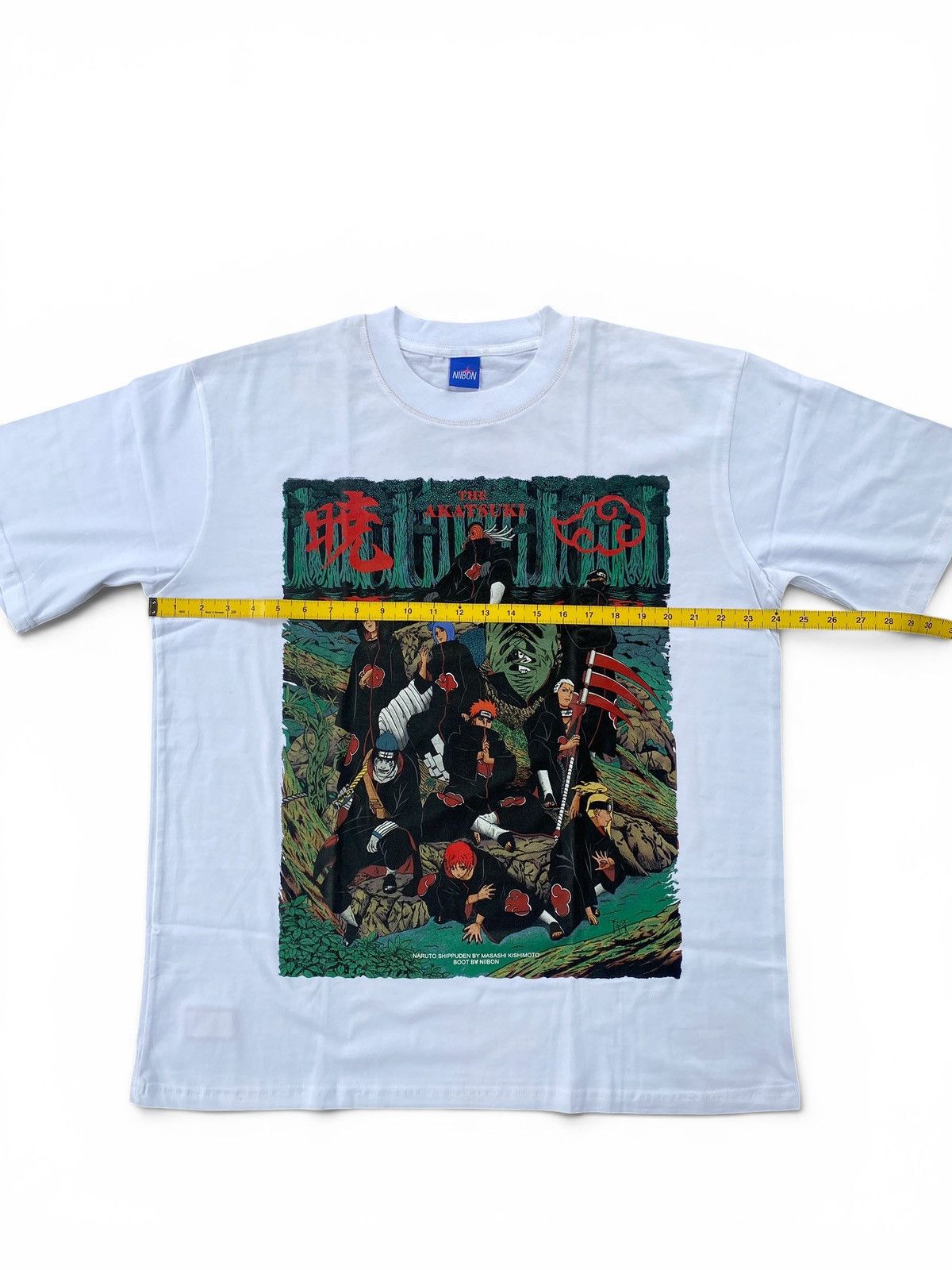 Japanese Brand Rare Naruto Akatsuki Anime Shirt Double Sided Graphic Tee Size US XL / EU 56 / 4 - 13 Thumbnail