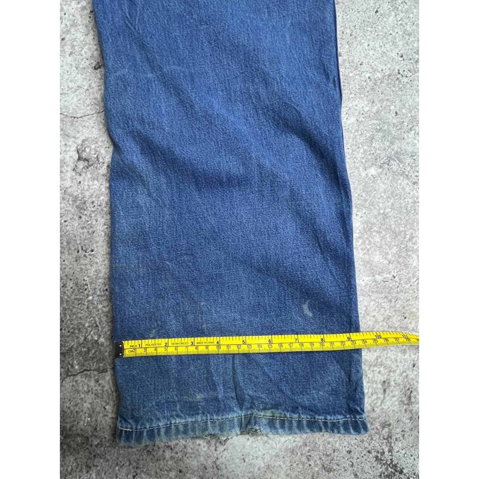 Carhartt Vintage Carhartt Denim Carpenter Pants Washed Distressed Size US 32 / EU 48 - 10 Thumbnail