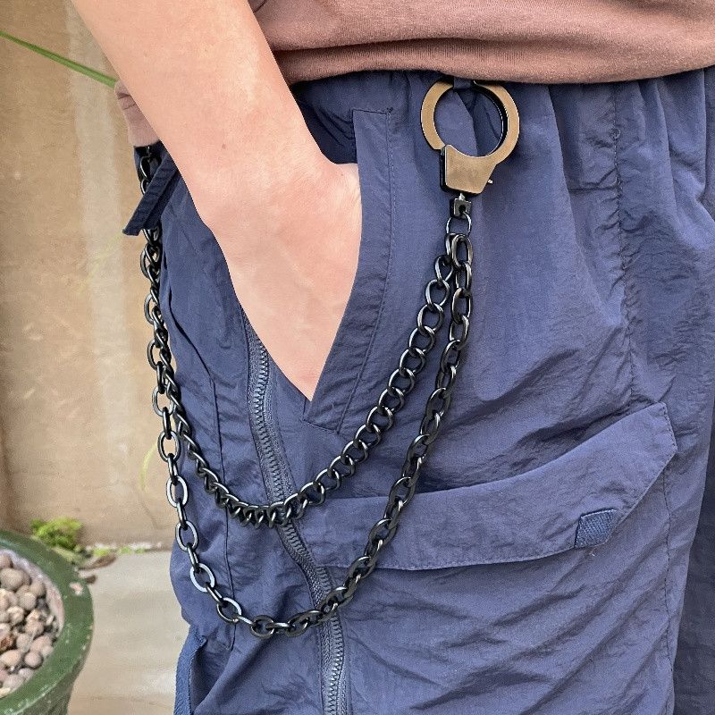 Japanese Brand × Vintage Handcuffs Jean Motor Rock Wallet Chain Size ONE SIZE - 1 Thumbnail