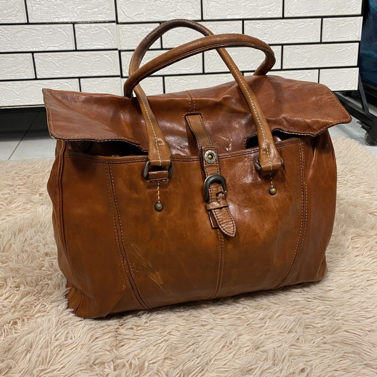 Japanese Brand 📌Vintage Leather Bag Genuine Unison Dept. Size ONE SIZE - 3 Thumbnail