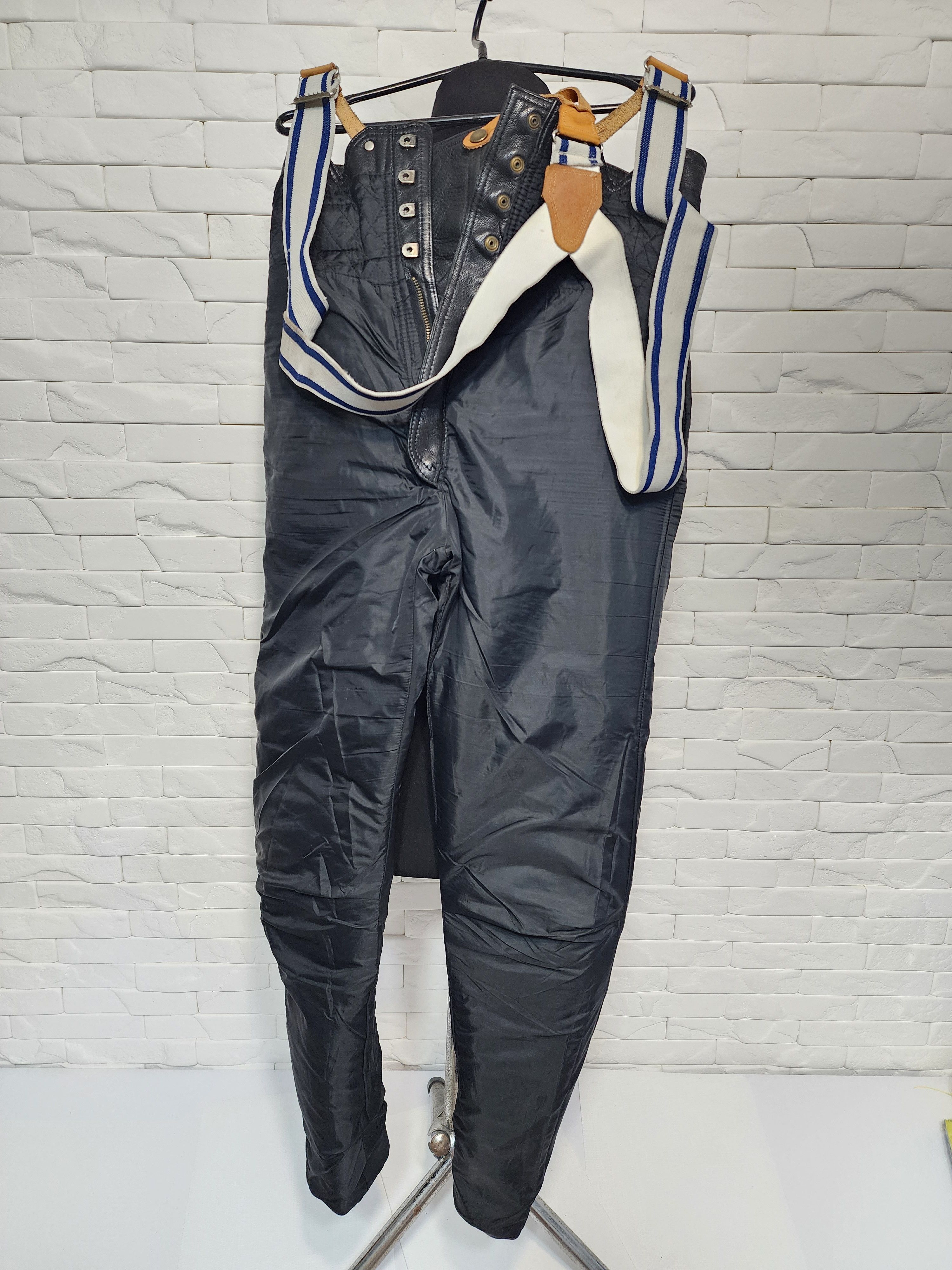 Genuine Leather Men's leather black biker pants. Size US 32 / EU 48 - 10 Thumbnail