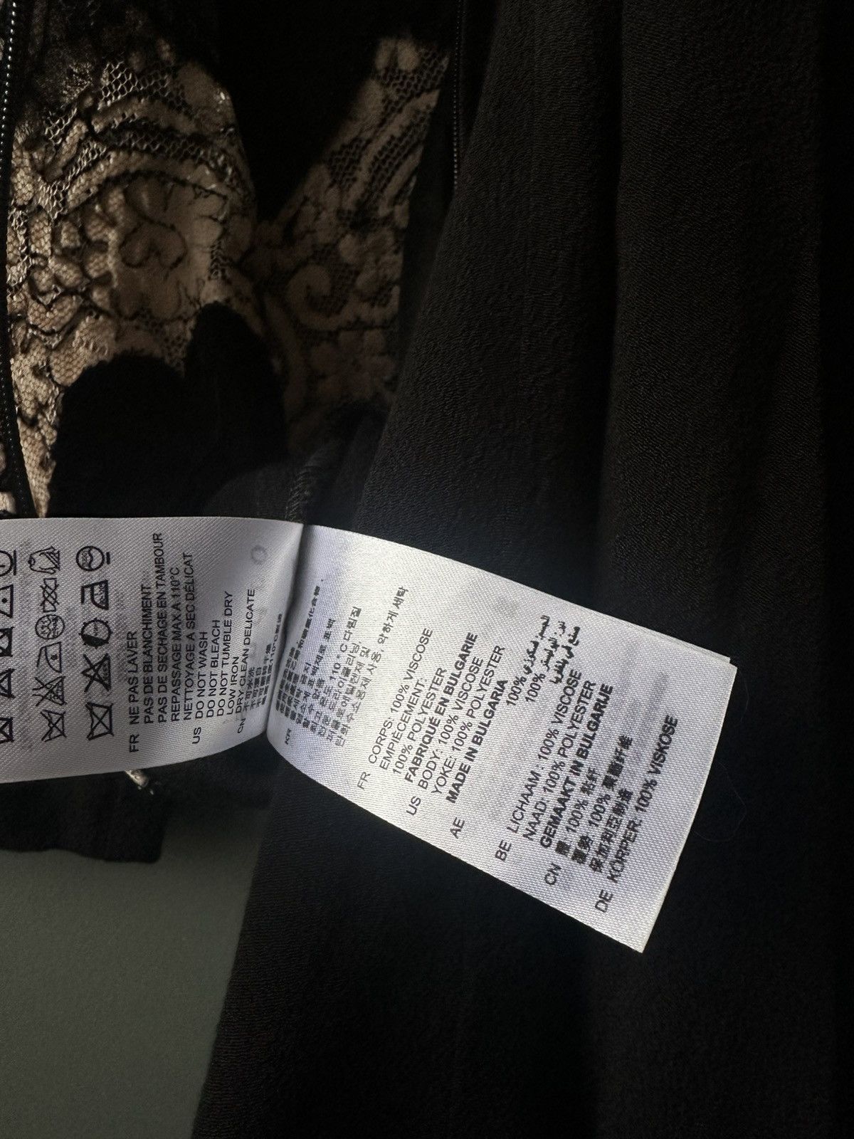 Sandro Sandro Paris Black Sheer Lace Panel Cocktail Dress Size 1 Size S / US 4 / IT 40 - 7 Thumbnail