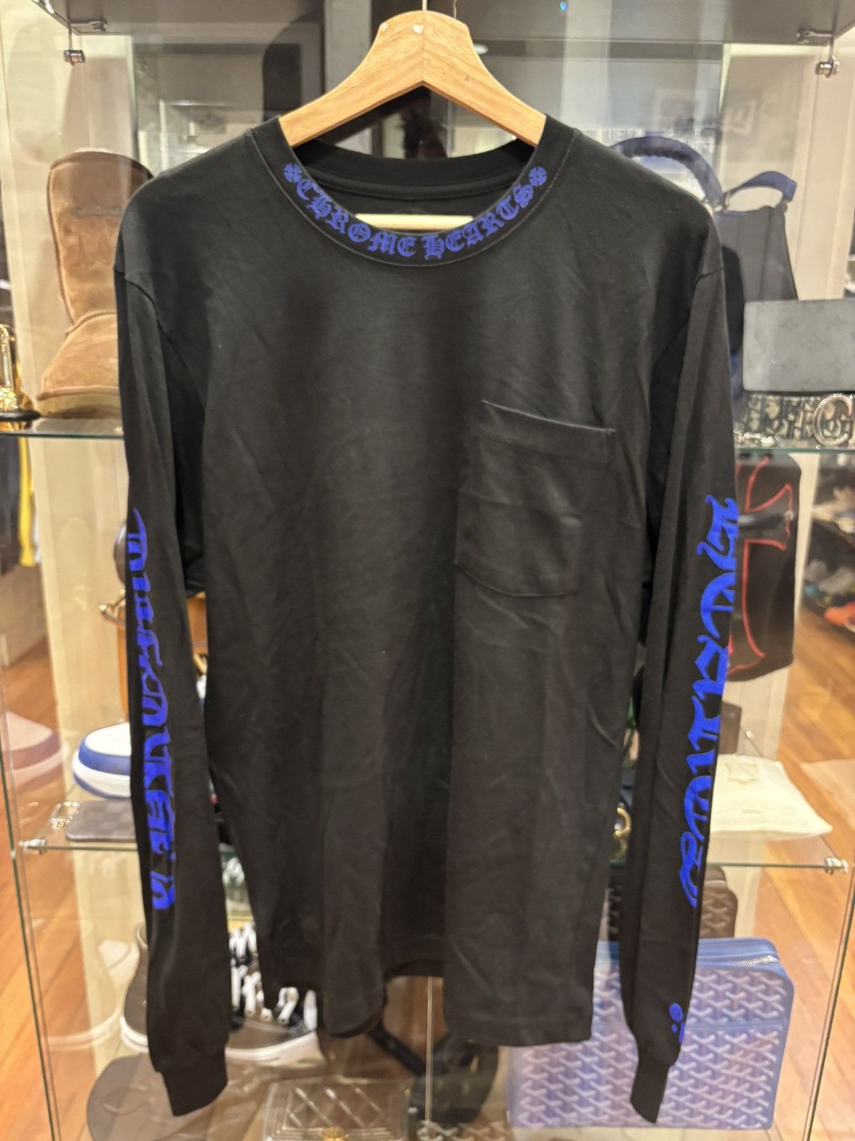 Chrome Hearts Neck Logo LS Tee