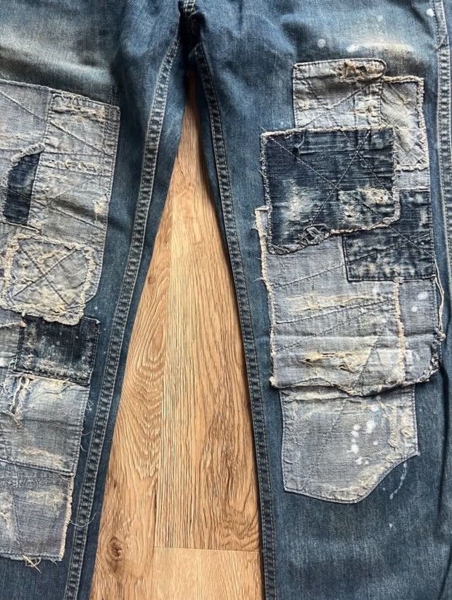 Prps Sashiko Boro Japanese Patchwork Denim Size US 34 / EU 50 - 5 Thumbnail