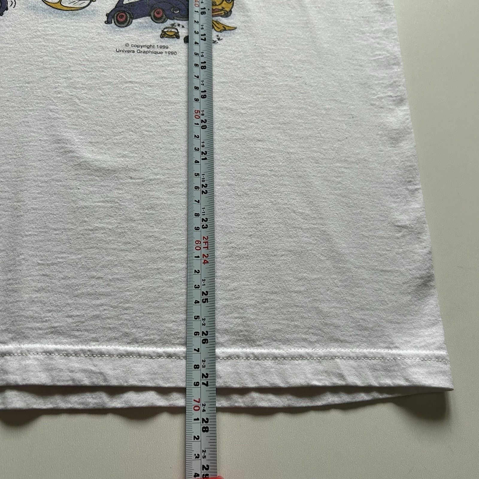 Fruit Of The Loom Vintage Car Sex Positions Shirt Large 90s Fruit of The Loom Size US L / EU 52-54 / 3 - 6 Thumbnail