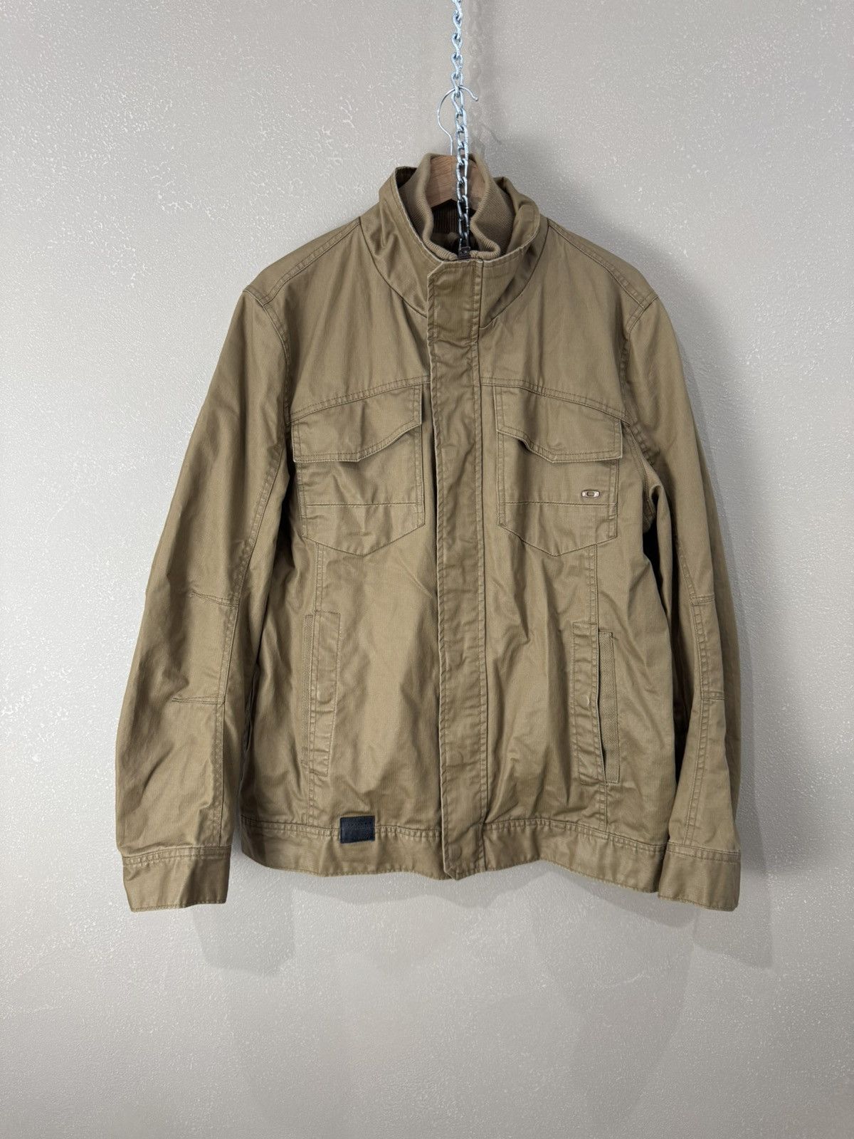 Oakley Oakley Jacket Full Zip Size L Cotton Gray Size US M / EU 48-50 / 2 - 1 Thumbnail