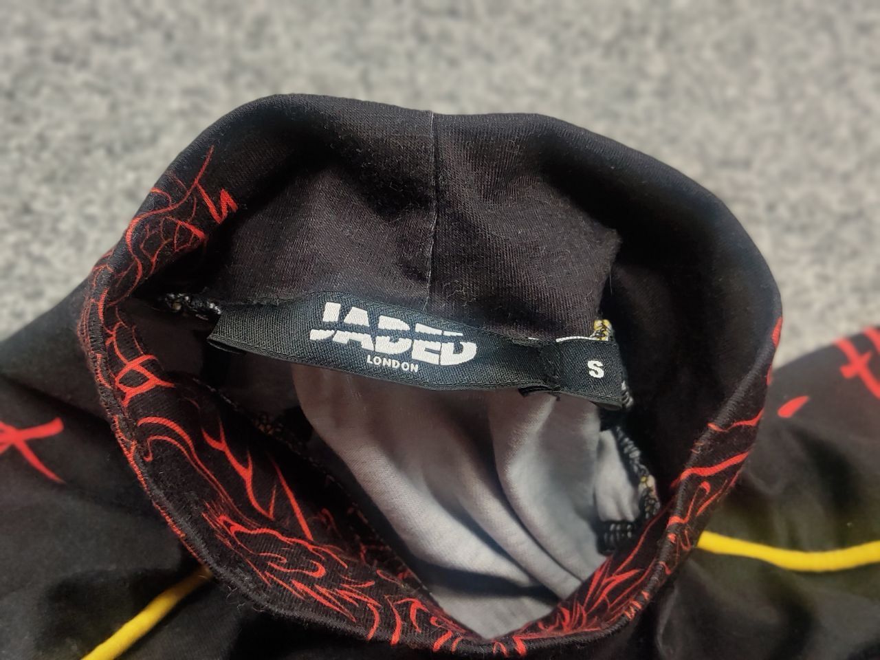 Jaded London Jaded London Fire Logo dragon Long sleeve Oversized Y2K Size S / US 4 / IT 40 - 14 Thumbnail
