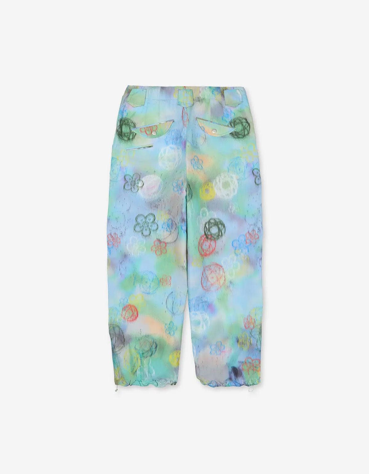 Kenzo Kenzo x Futura 2000 Blue Double Knee Pants Size US 34 / EU 50 - 3 Thumbnail