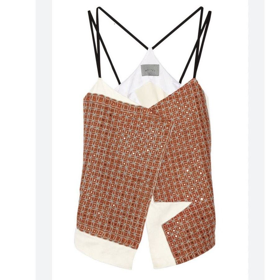 Other MAIYET Embellished Cotton Blend Cut Out Top Size 36 Size S / US 4 / IT 40 - 1 Thumbnail
