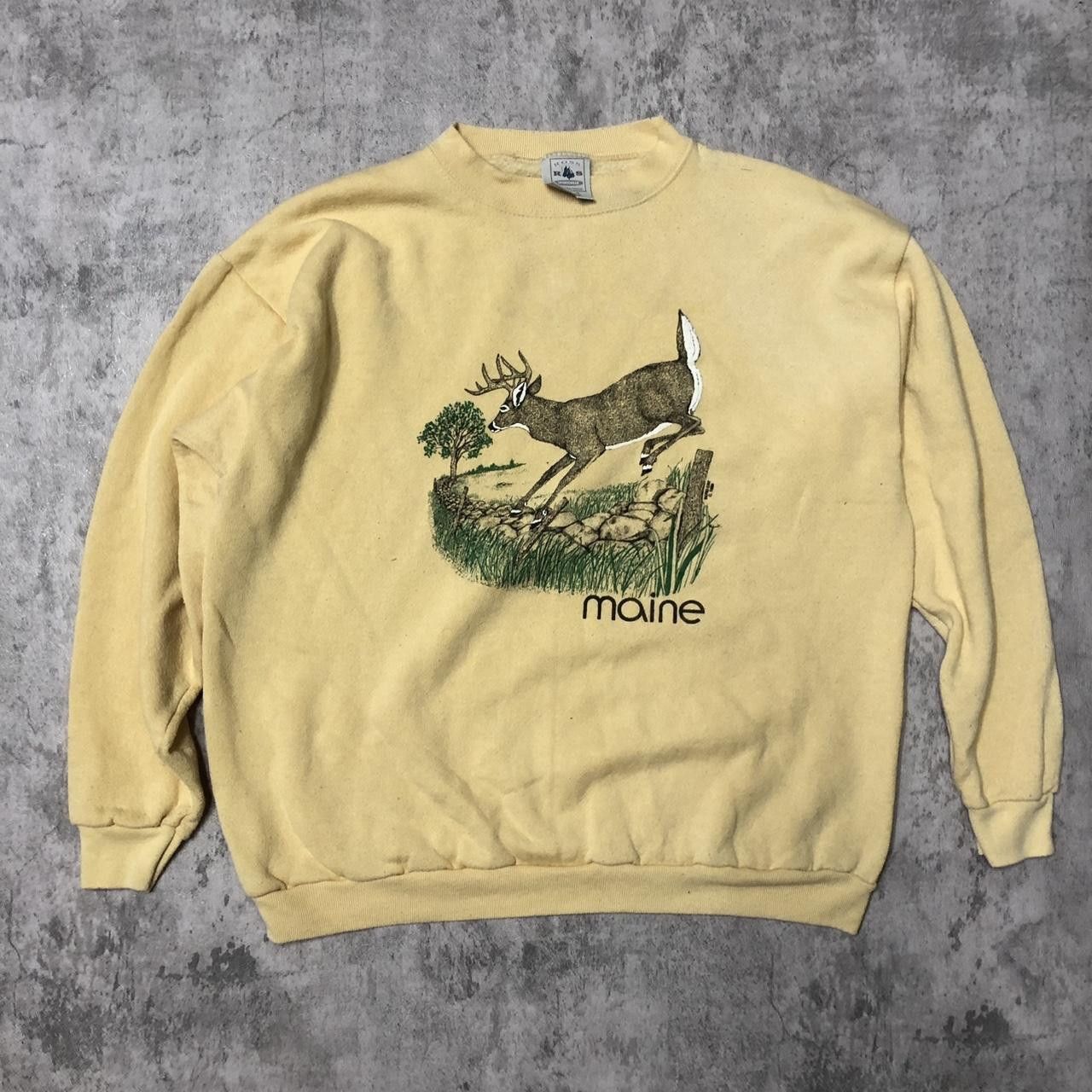 Other Yellow vintage 90s deer sweatshirt #retro Size US M / EU 48-50 / 2 - 1 Thumbnail