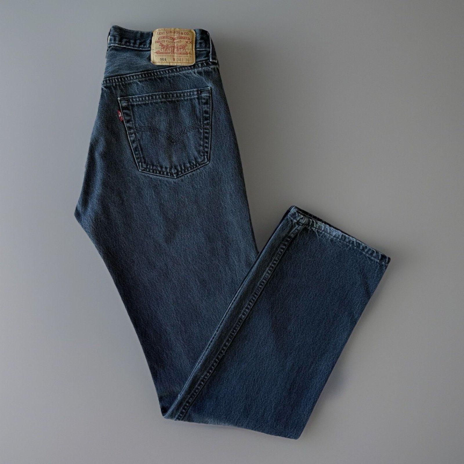 Levi's × Vintage Vintage Levis 501 Jeans 32 Black Made In USA 90s Straight Size US 32 / EU 48 - 1 Thumbnail
