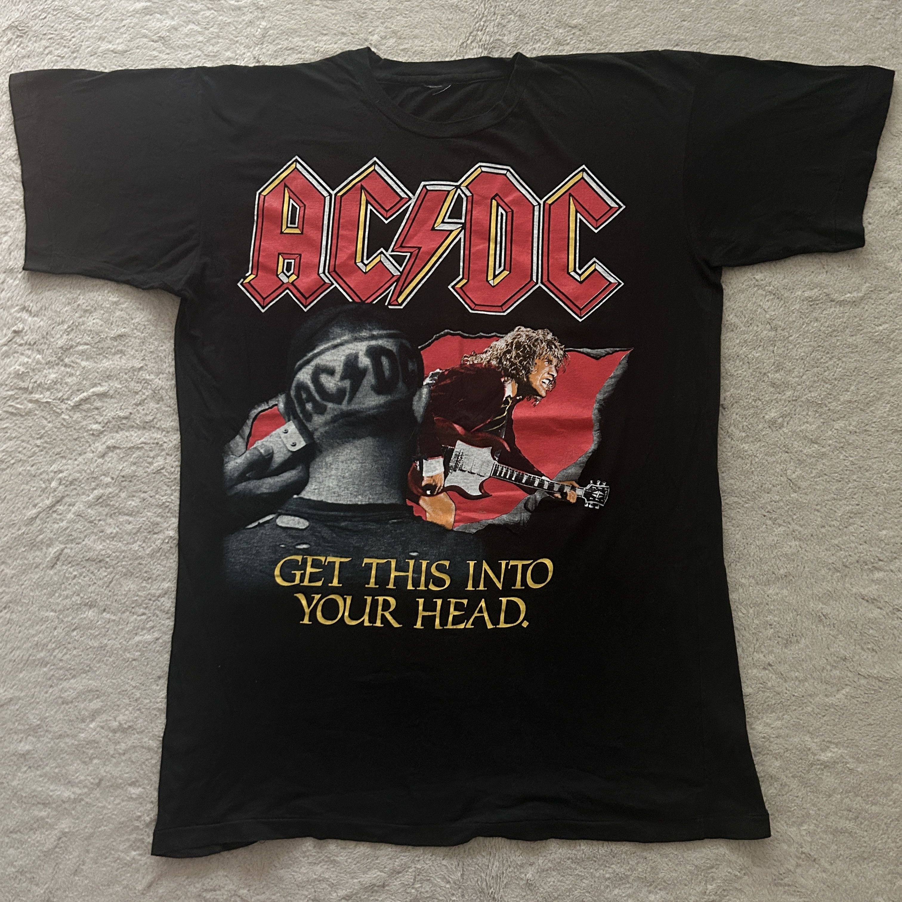 Band Tees Vintage AC/DC Get This Into Your Head 1991 Tour Band T-shirt Size US XL / EU 56 / 4 - 1 Thumbnail