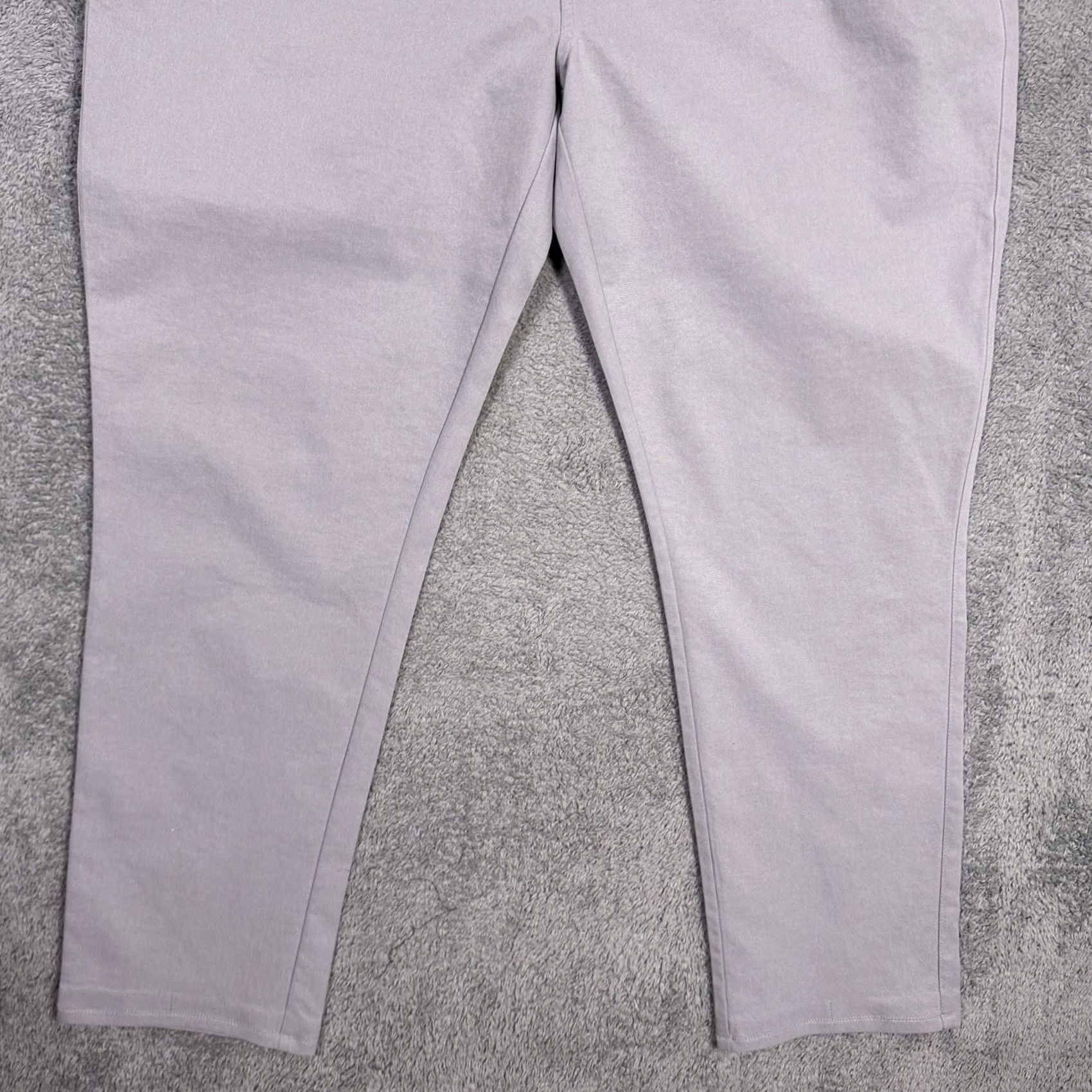 Peter Millar Peter Millar Crown Sport EB66 Performance Five-Pocket Pants Mens 42x29 Golf Gale Stone Gray Chino Logo 5-Pocket Regular Fit Mens Size US 42 / EU 58 - 2 Thumbnail