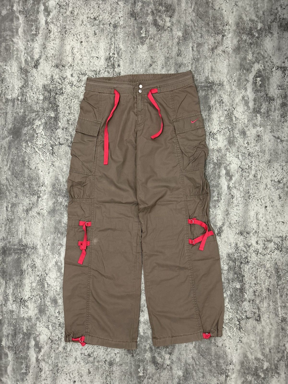 Nike × Vintage Nike Bondage Cargo Parachute Pants Size US 31 - 1 Thumbnail