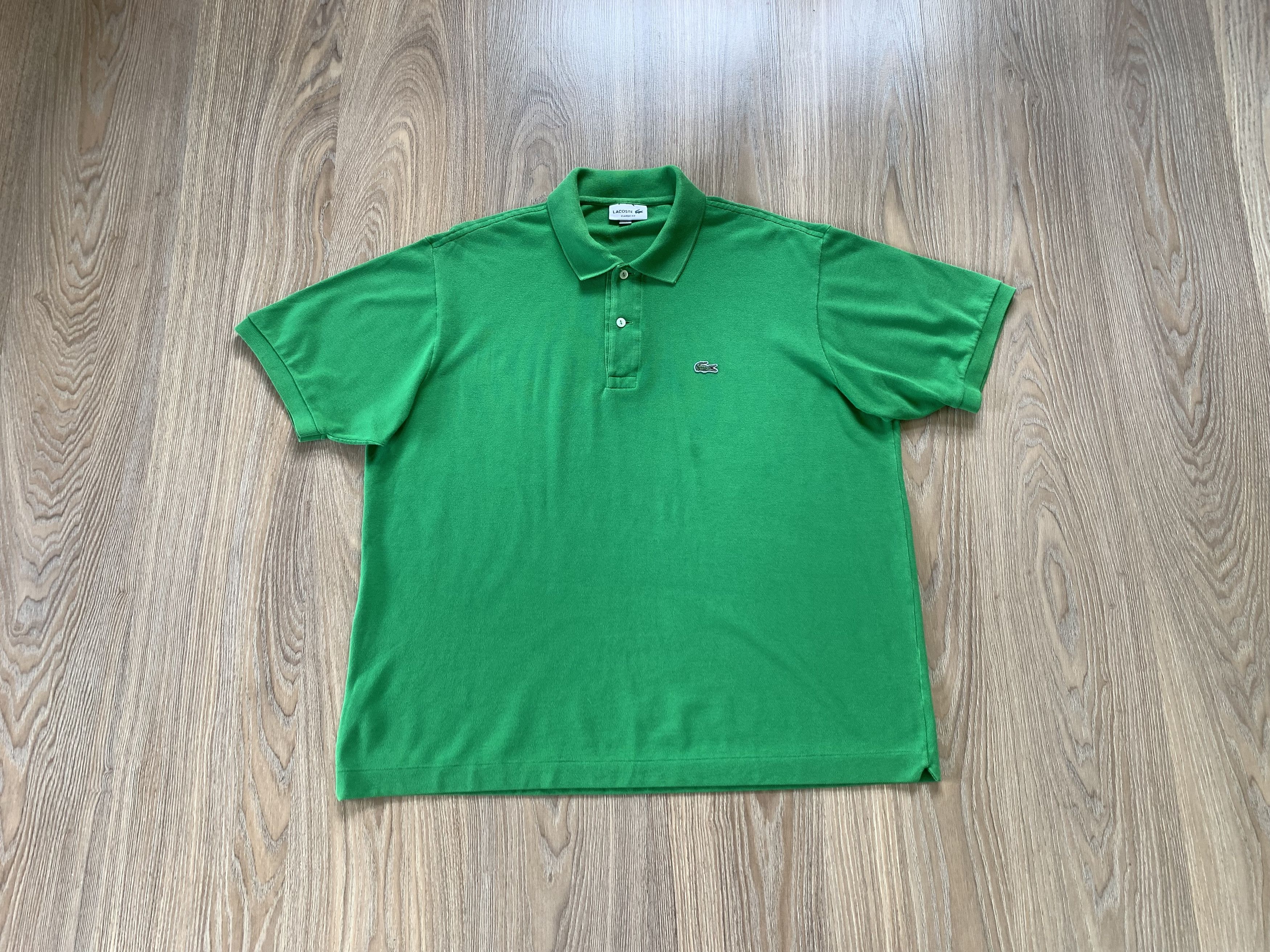 Lacoste × Vintage Lacoste Green Cotton Polo T Shirt Size US XXL / EU 58 / 5 - 1 Thumbnail