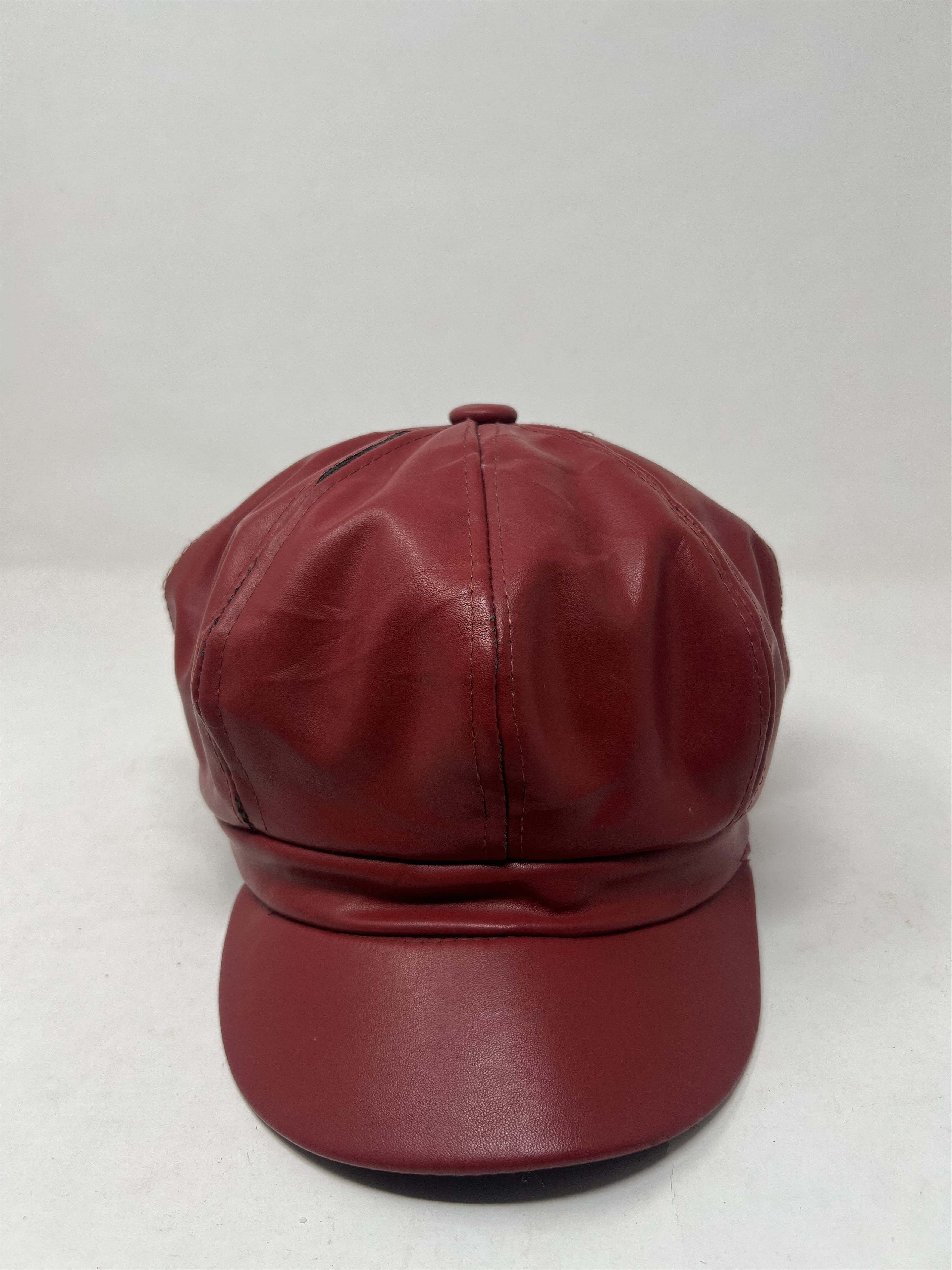 Vintage Vintage Leather Newsboy Retro Hat Size ONE SIZE - 1 Thumbnail