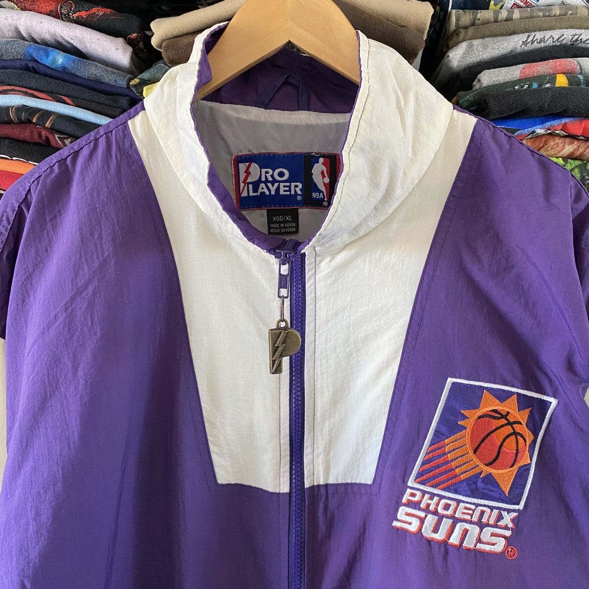 Pro Player Vintage Phoenix Suns Nylon Jacket Pro Player 1990s NBA Size US XL / EU 56 / 4 - 2 Thumbnail