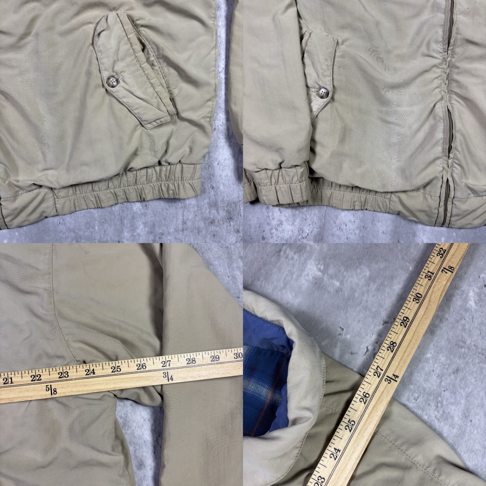 Vintage VINTAGE L.L. Bean Jacket Bomber 90s Full Zip Tan Brown Plaid Mens L Tall Adult Regular Size L Adults Mens Size US L / EU 52-54 / 3 - 8 Thumbnail