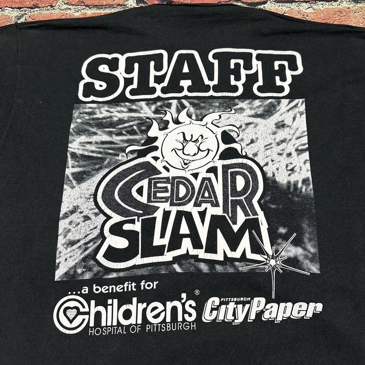 Vintage Vintage Cedar Slam Pittsburgh Grasstain Staff Single Stitch Size US XL / EU 56 / 4 - 3 Thumbnail