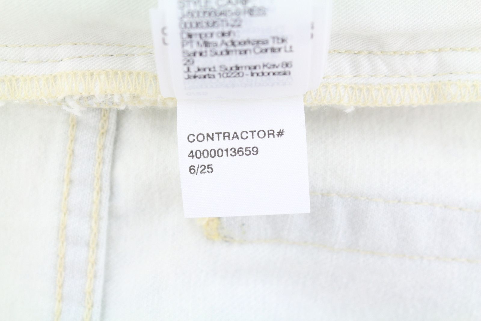 Calvin Klein W29/L32 White Faded Relaxed Straight Denim 87839 Size 29" - 10 Thumbnail
