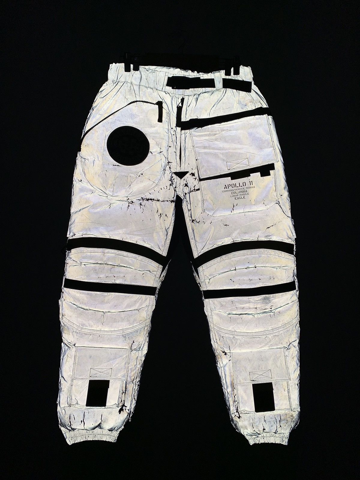 Apollo Avirex Hangar Apollo 11 Puffer Pants Distressed Reflective Size US 34 / EU 50 - 2 Thumbnail
