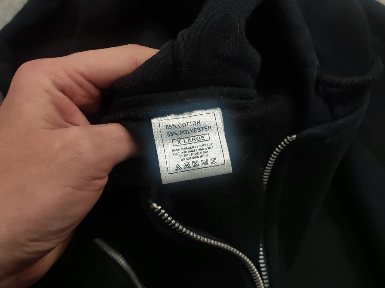 Vintage Vintage Blank zip-up hoodie black square 70s Style Japan LGB Size US XL / EU 56 / 4 - 13 Thumbnail