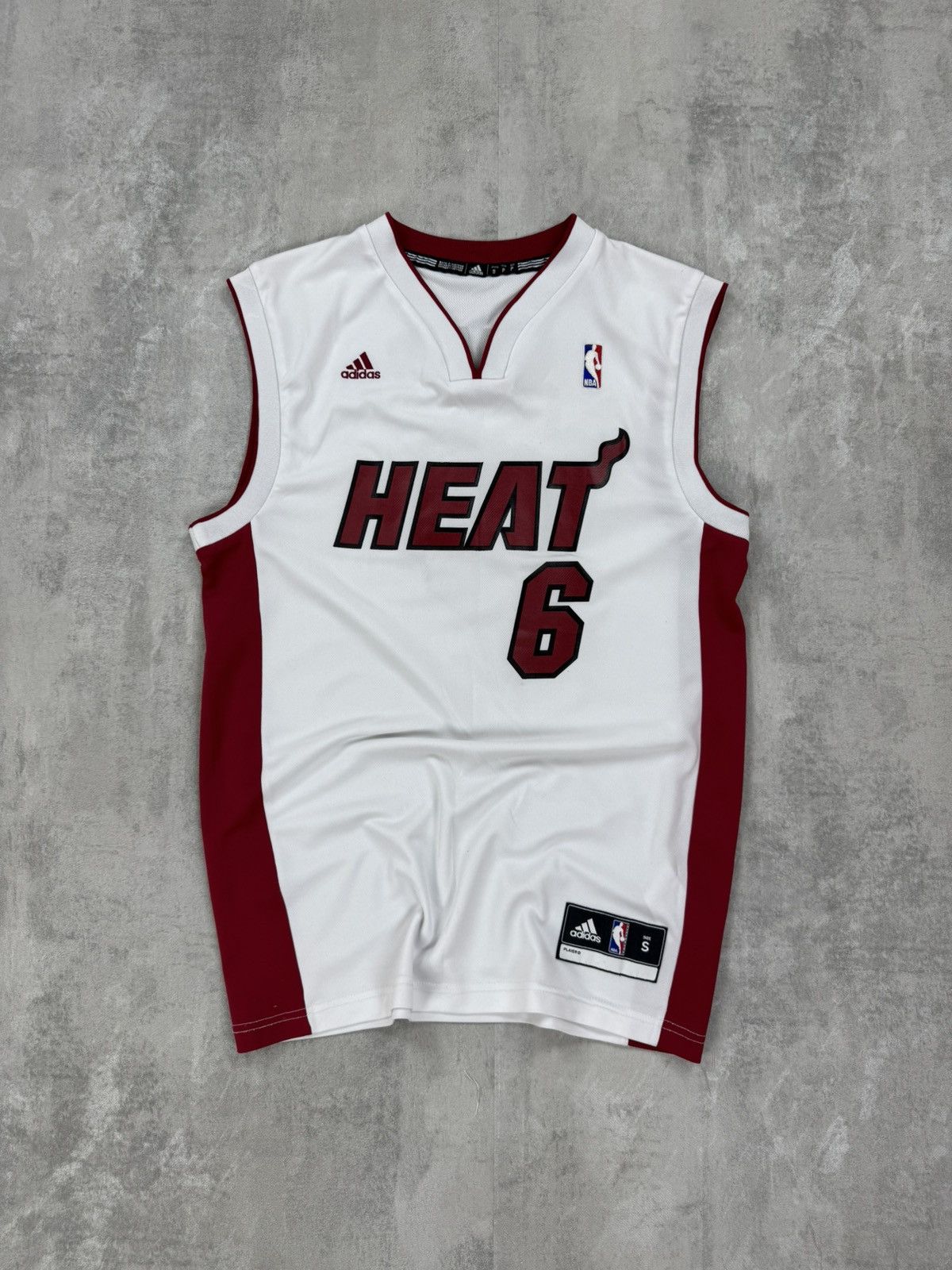 Adidas LeBron James Adidas Men's Miami Heat Official Home Jersey Size US S / EU 44-46 / 1 - 1 Thumbnail