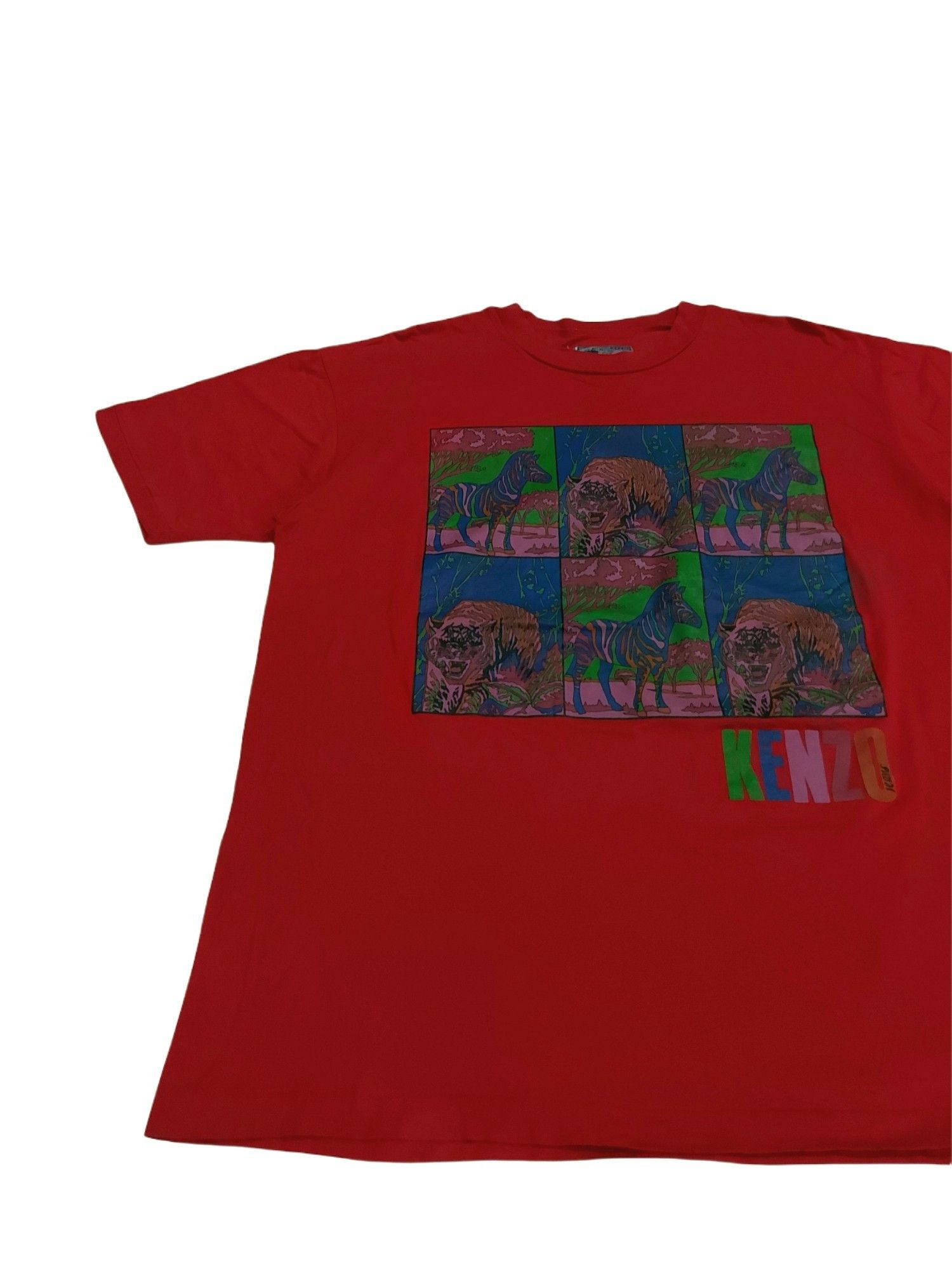 Kenzo Deadstock Vintage Kenzo "Predator & Prey" Single Stitch Tee Size US L / EU 52-54 / 3 - 4 Thumbnail