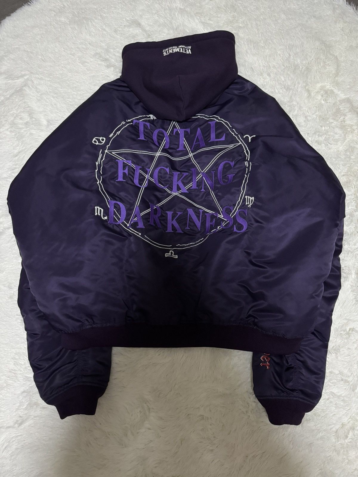 Vetements Vetements tfd total fucking darkness bomber jacket | Grailed