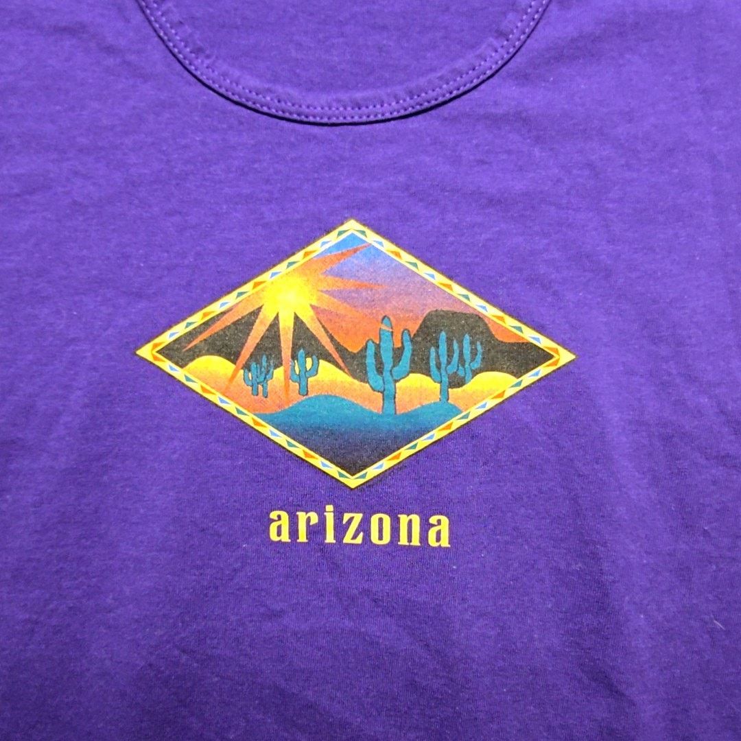 Vintage Vintage Arizona Shirt L Purple Boat Neck Graphic Tee Size L / US 10 / IT 46 - 2 Thumbnail