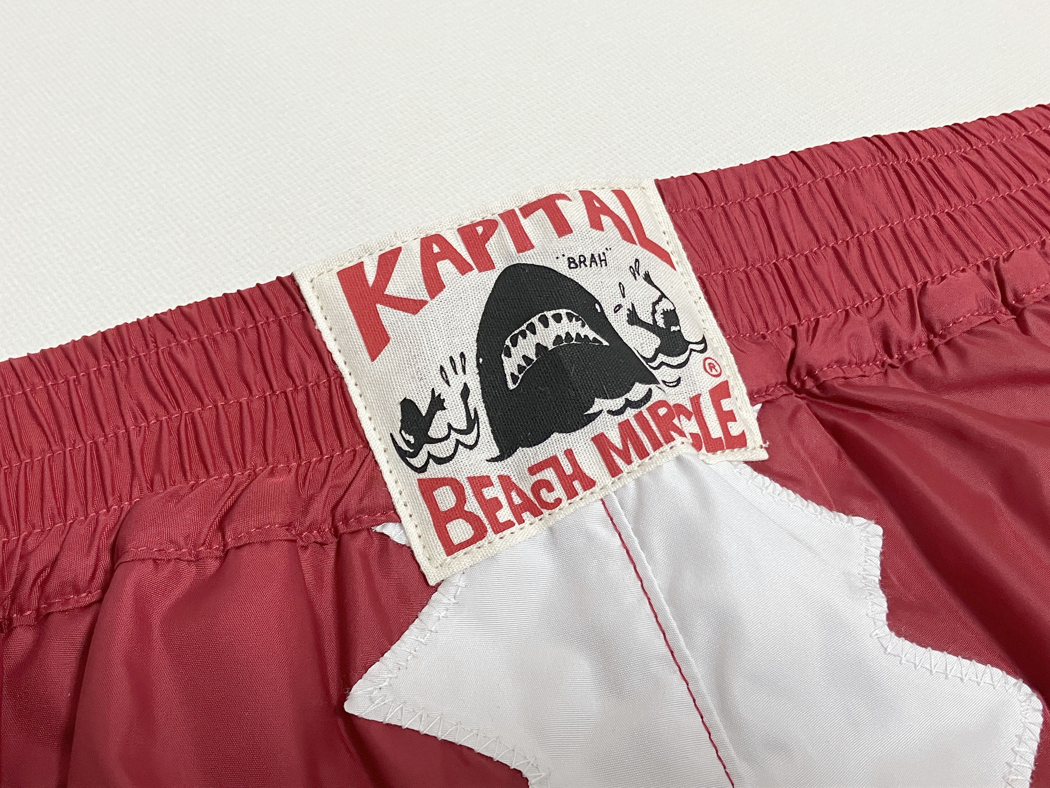 Kapital Kapital nylon bone swim shorts red new L Size US 33 - 5 Thumbnail