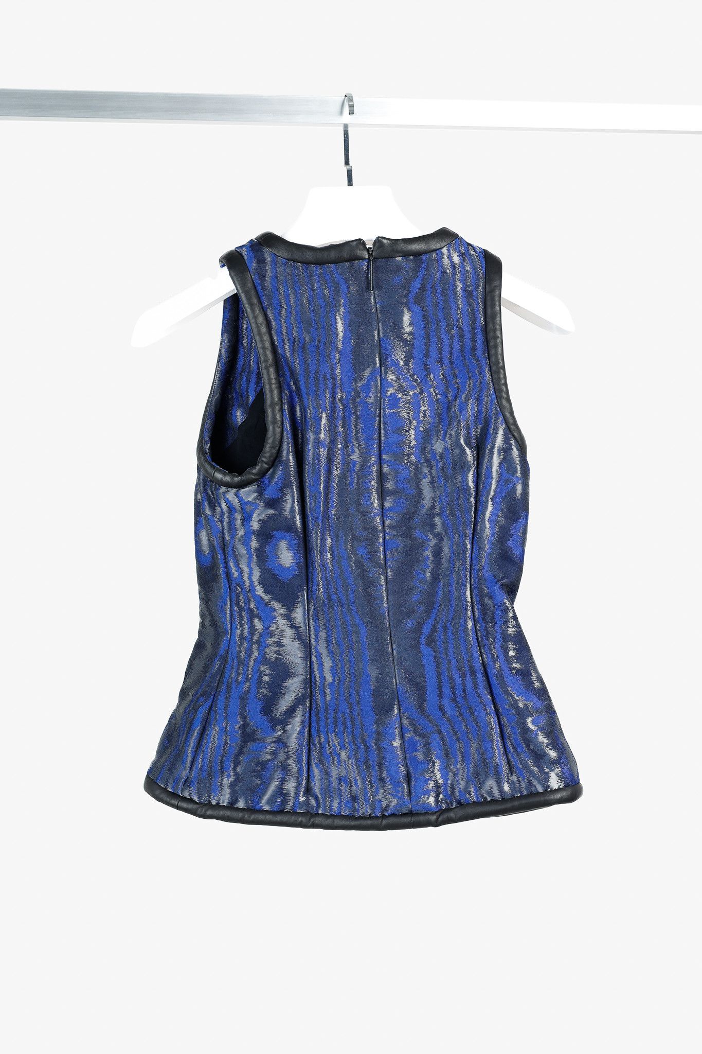 Christopher Kane Christopher Kane AW/12 Metallic Silk Jacquard Sleeveless Top Size M / US 6-8 / IT 42-44 - 2 Thumbnail