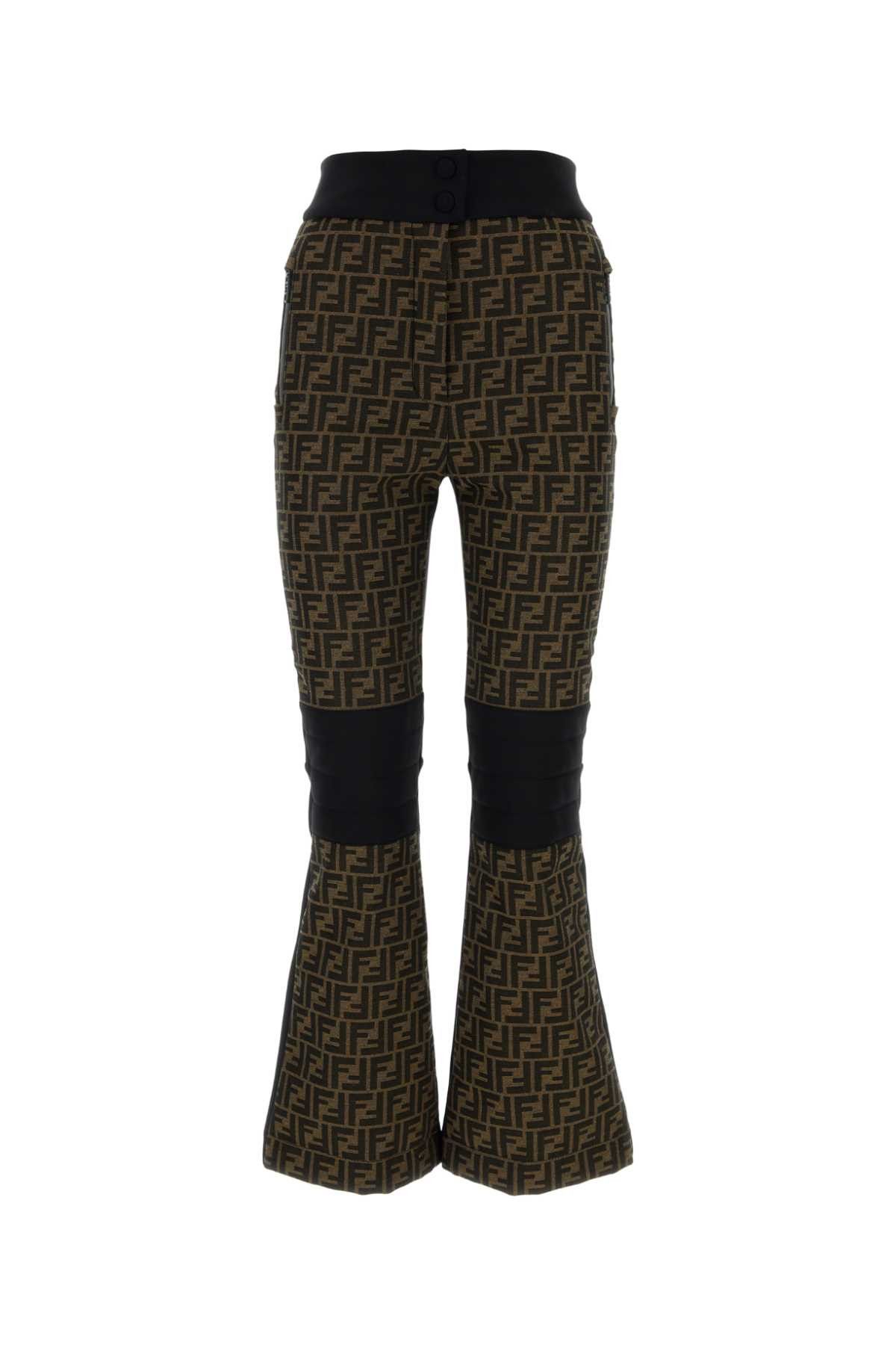 image of Fendi Black Stretch Nylon Pant, Women's (Size 26)