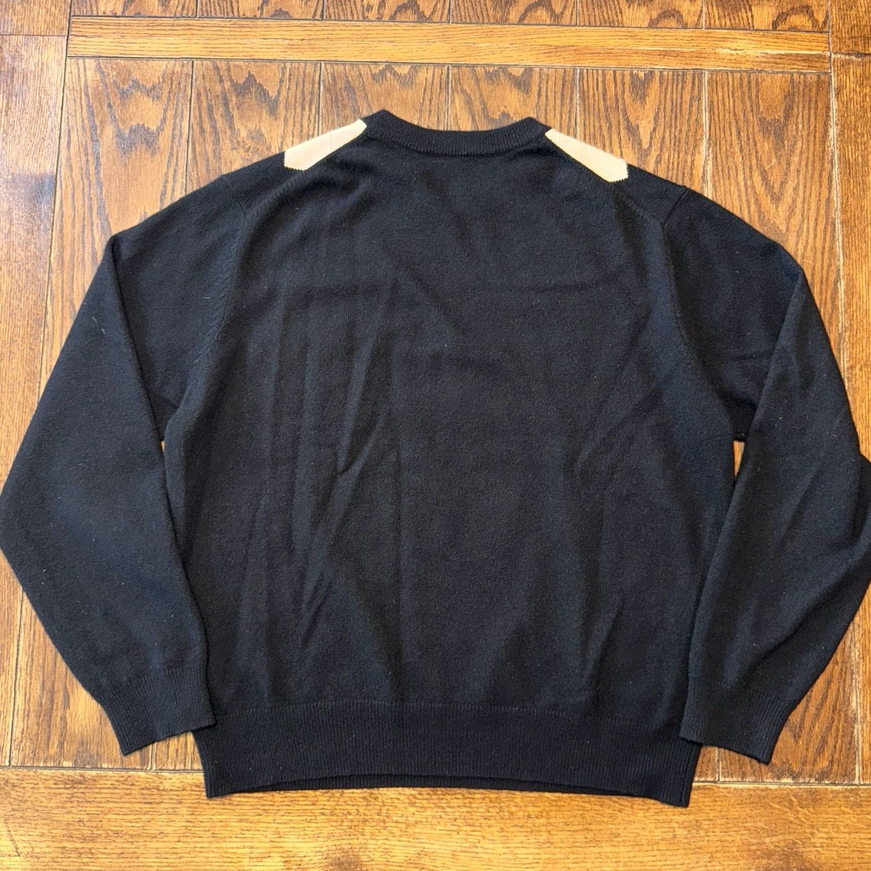 Vintage Grayson & Dunn Sweater Mens Large Black Argyle Cashmere Crewneck Pullover Size US L / EU 52-54 / 3 - 4 Thumbnail