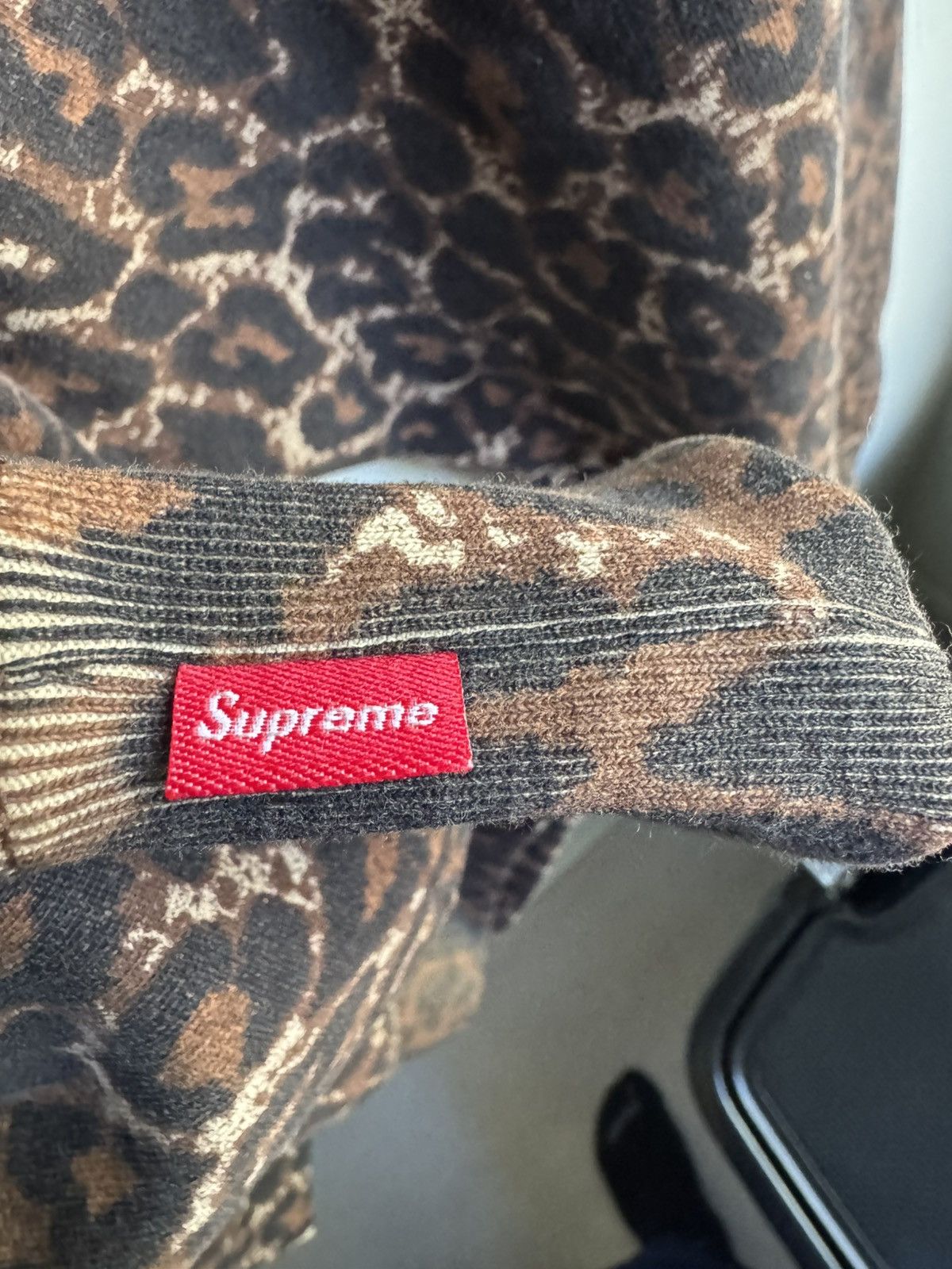 Number (N)ine × Supreme Supreme Number (N)ine Hoodie Leopard Size US XXL / EU 58 / 5 - 6 Thumbnail