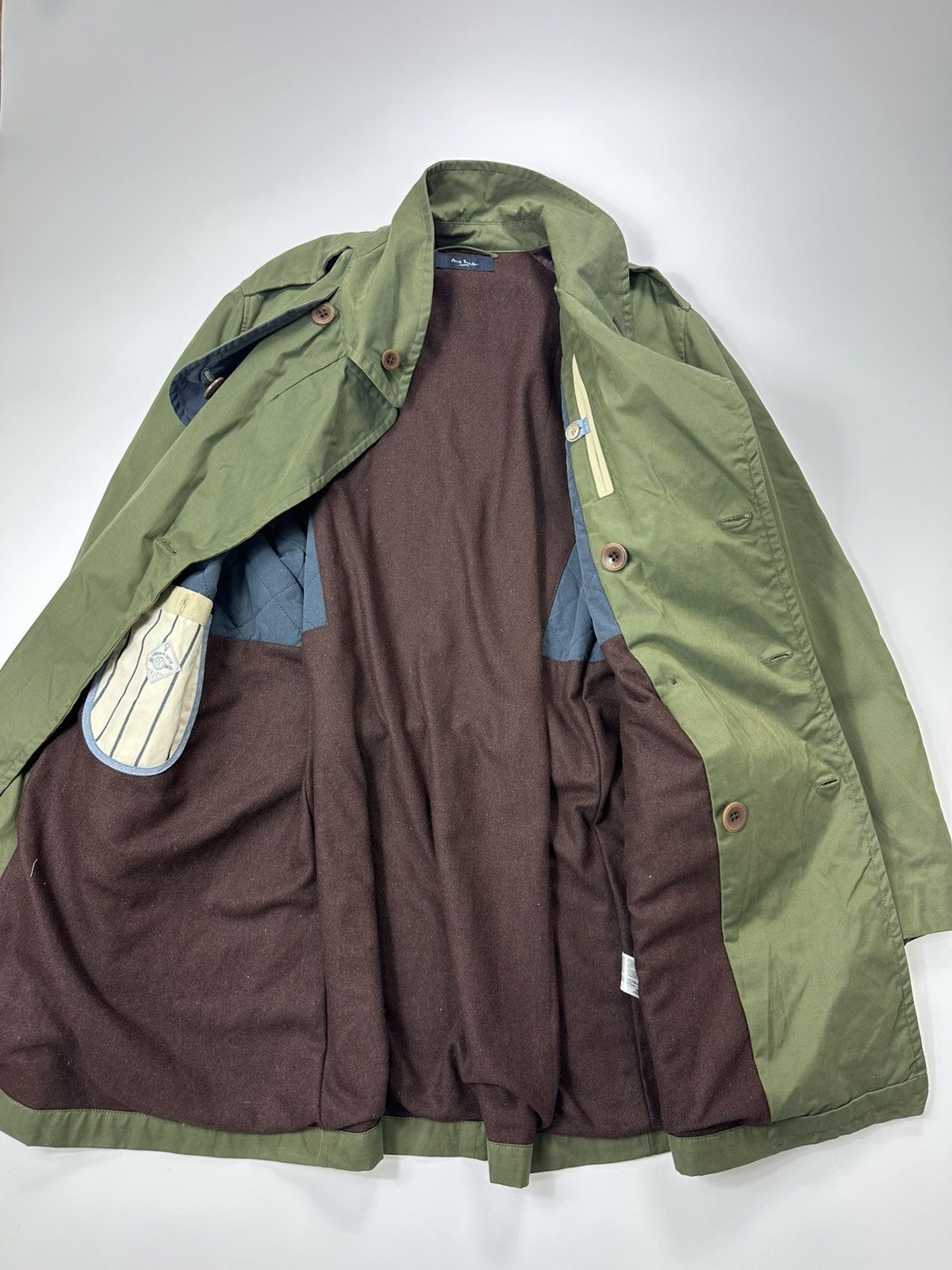 Paul Smith Paul Smith Trench Coat Men's Tokyo London Green Size US L / EU 52-54 / 3 - 11 Thumbnail