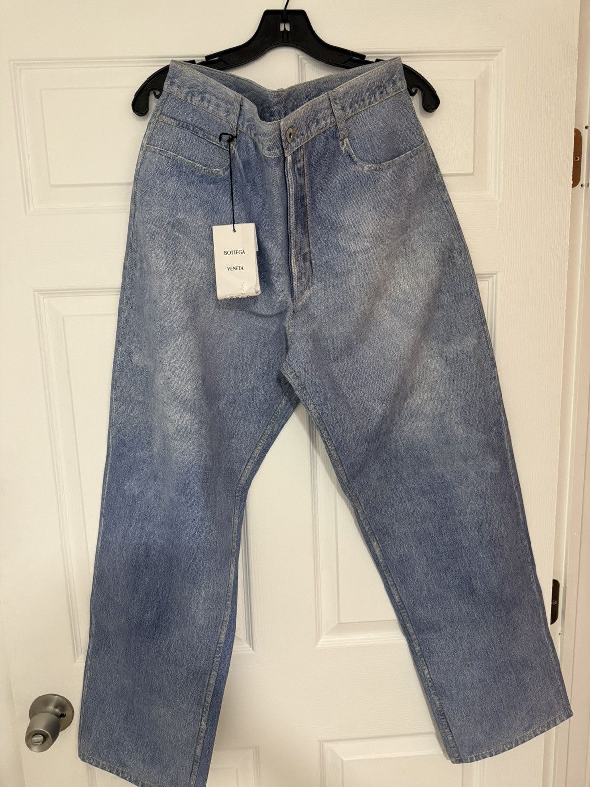 Bottega Veneta Bottega Veneta Denim print Leather jeans Size US 34 / EU 50 - 1 Thumbnail