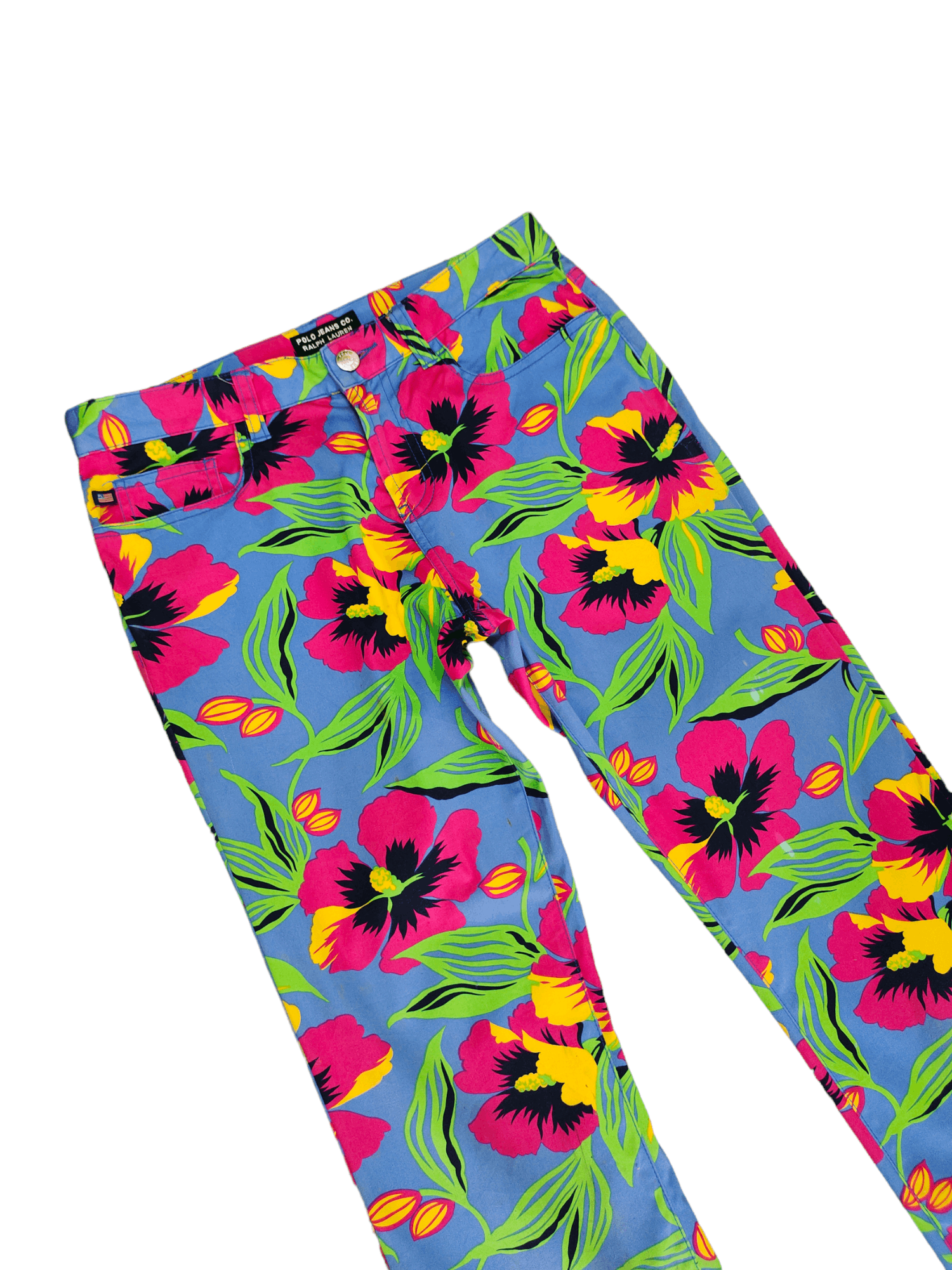 Polo Ralph Lauren Polo Jeans Flower FullPrint Multicolor 3Q Pants Size 29" - 3 Thumbnail