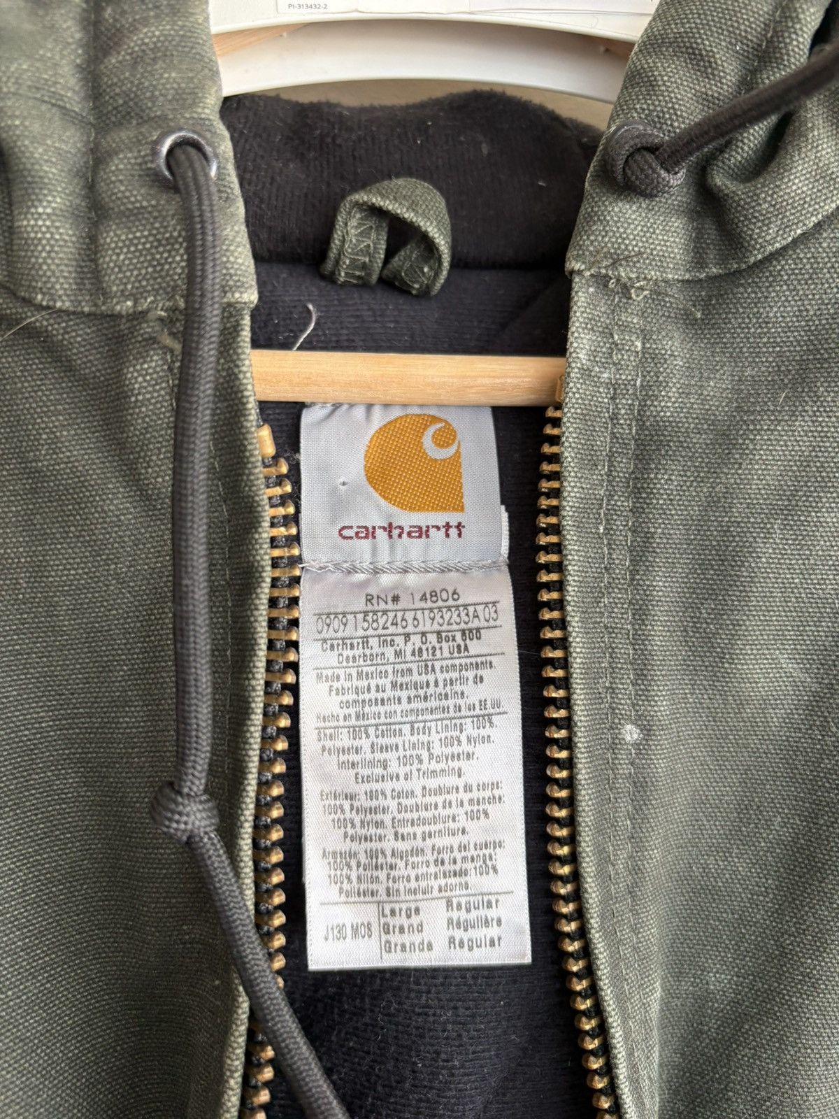 Carhartt Vintage Carhartt J130 Hooded Workwear Jacket Mens Large Size US L / EU 52-54 / 3 - 8 Thumbnail