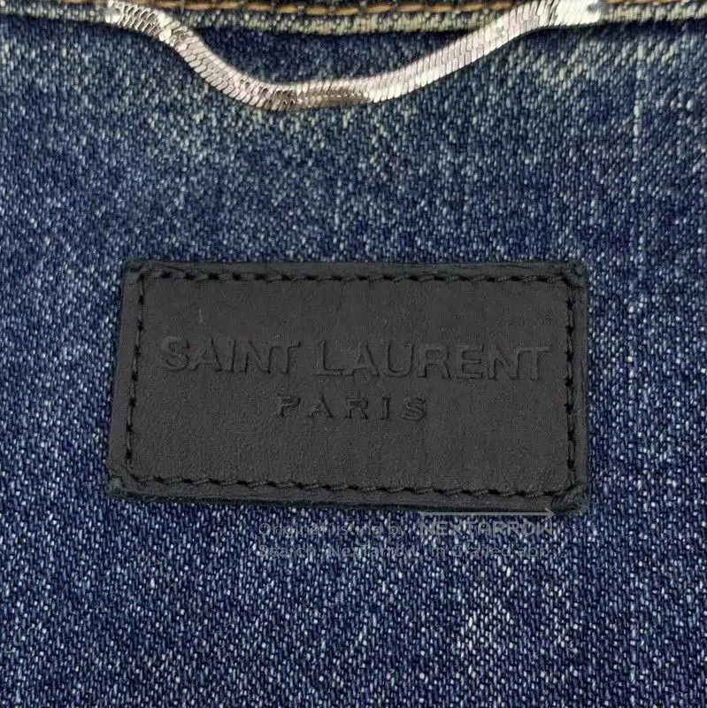 Yves Saint Laurent YSL Blue Denim Jacket for Women . Size S / US 4 / IT 40 - 5 Thumbnail