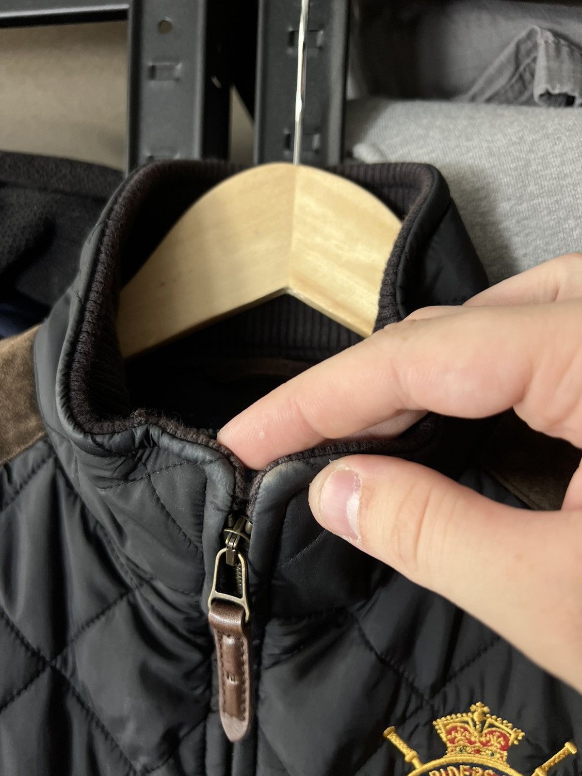 Polo Ralph Lauren Ralph Lauren Sport Quilted Vest Women Black Suede Trim Logo Size M / US 6-8 / IT 42-44 - 9 Thumbnail