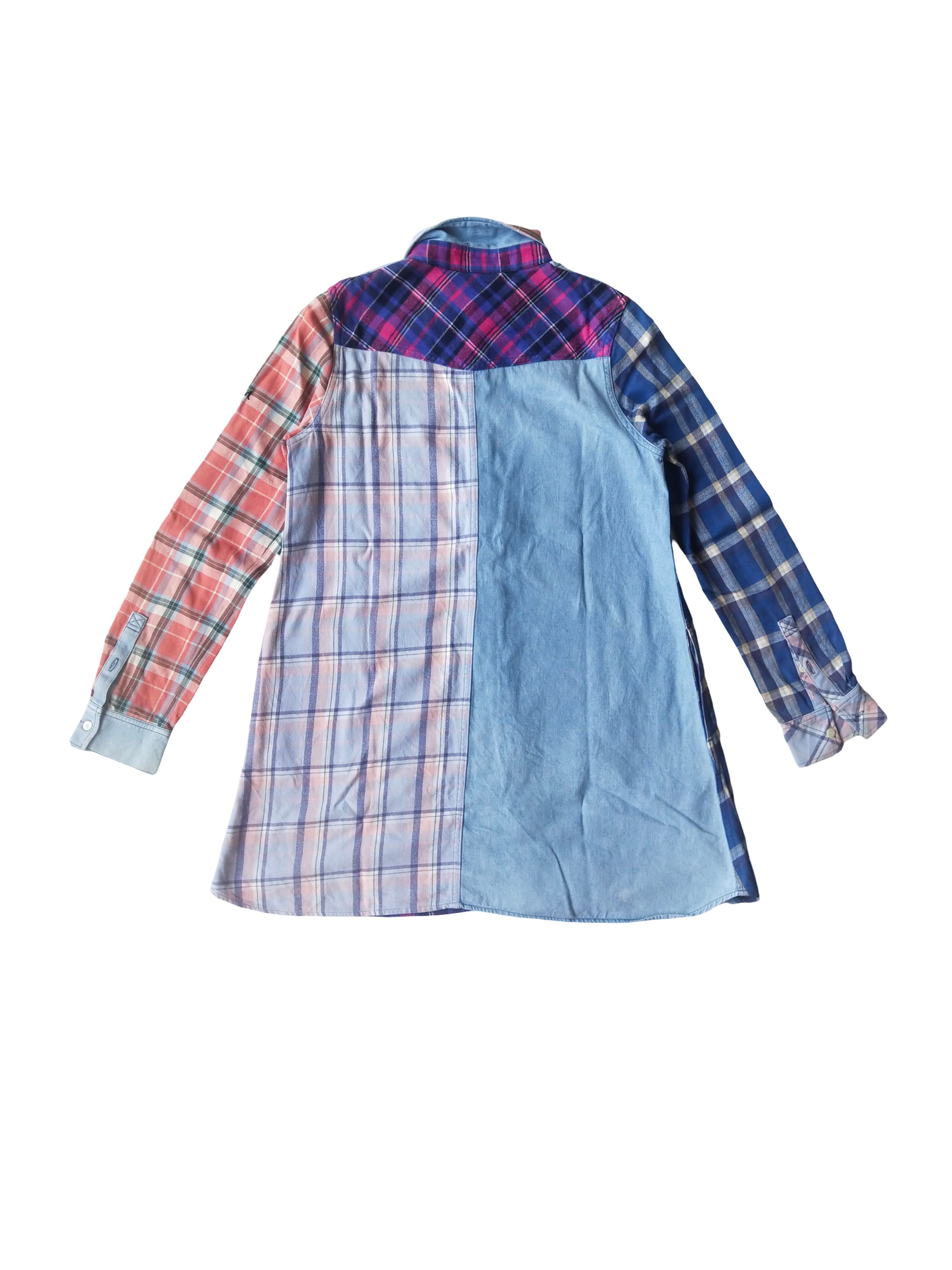 Hysteric Glamour X-girl Patchwork Plaid Flannel Shirt Size M / US 6-8 / IT 42-44 - 4 Thumbnail