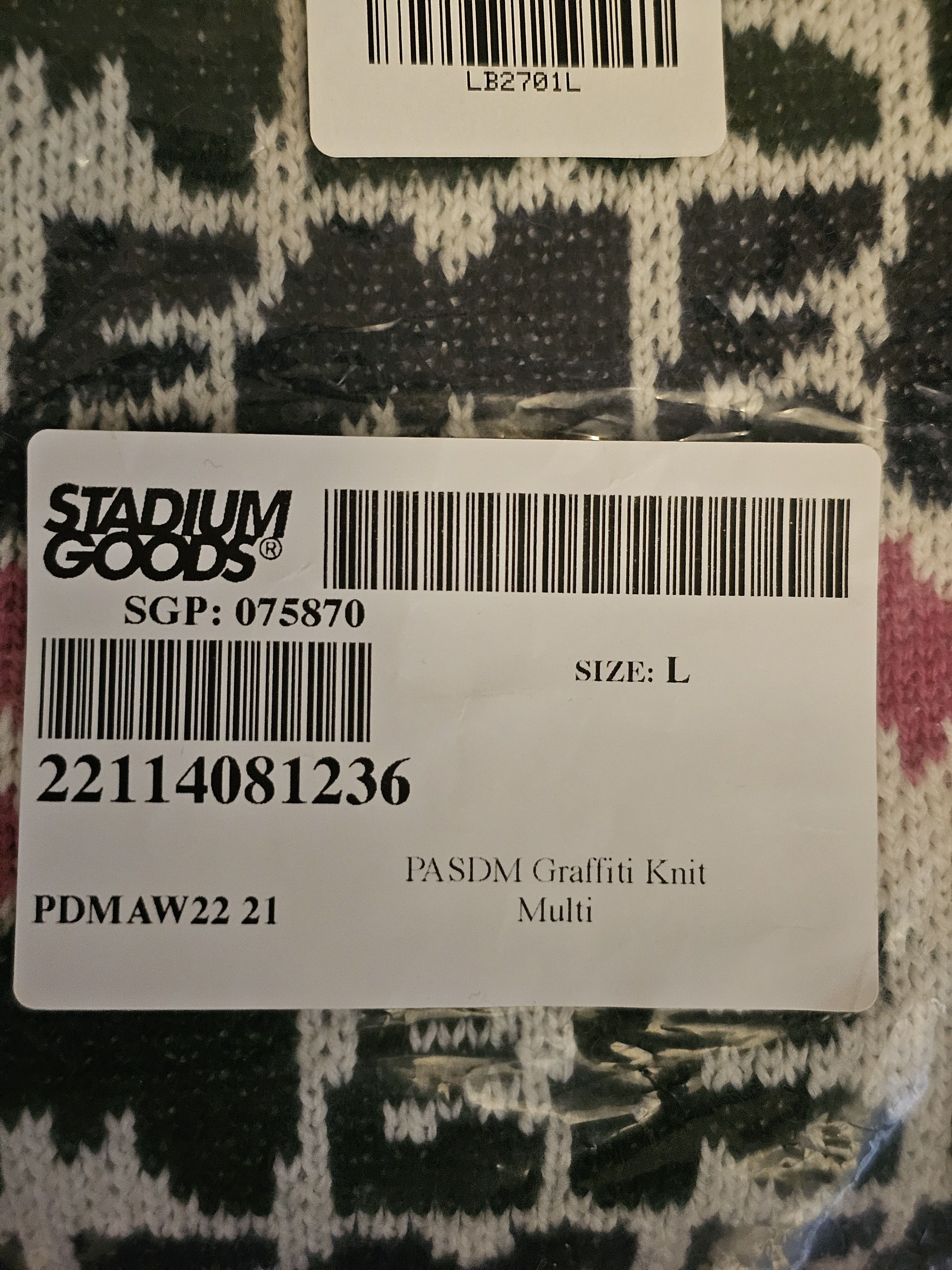 Other Pas De Mer Graffiti wool knit crewneck sweater Size US L / EU 52-54 / 3 - 4 Thumbnail