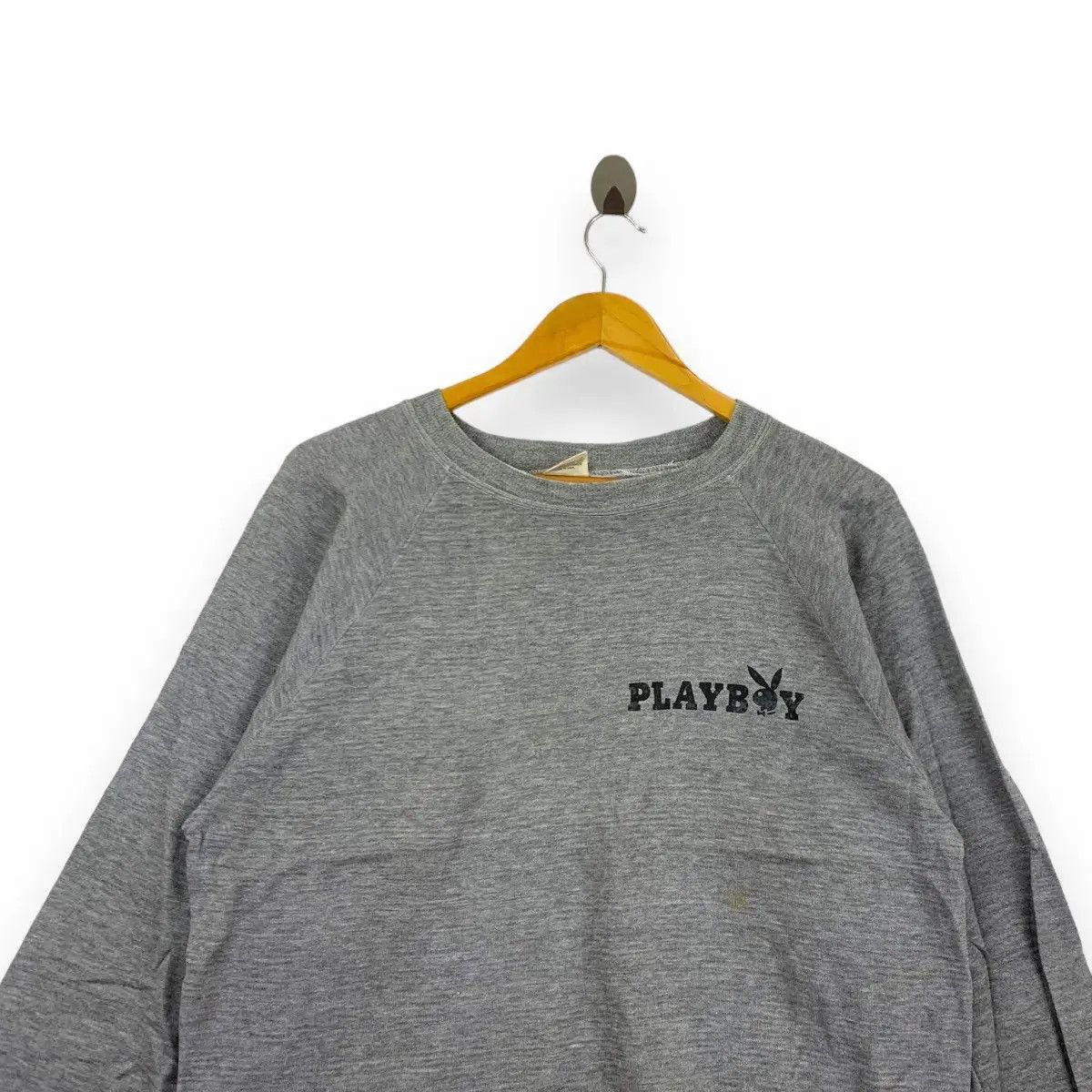 Playboy Vintage 80’ PLAYBOY BUNNY Head Made In USA Sweatshirt Size L / US 10 / IT 46 - 2 Thumbnail