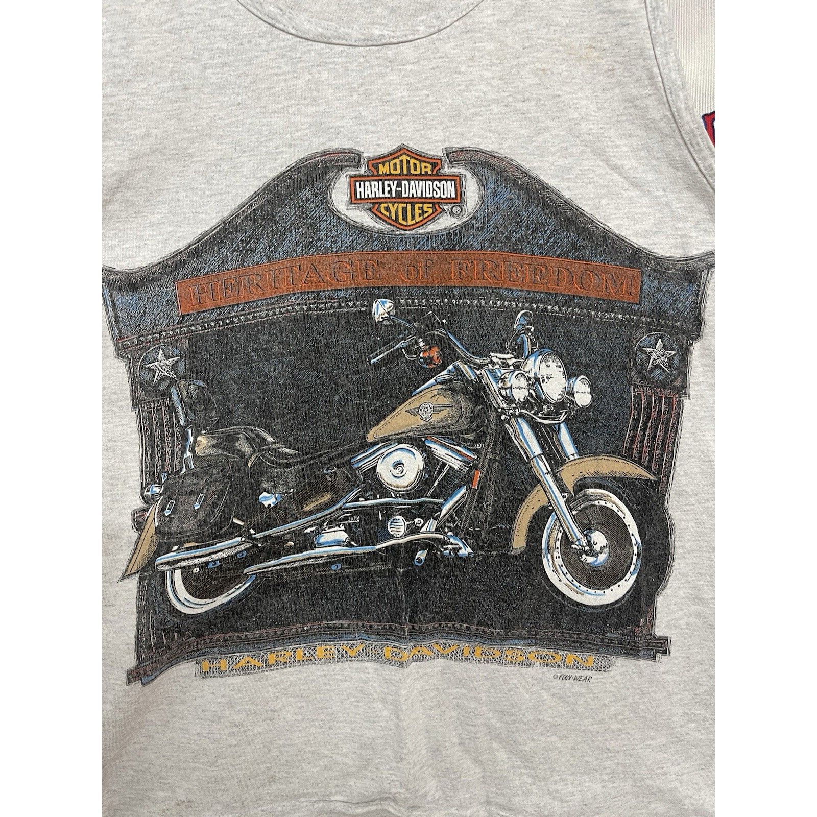 Harley Davidson Vintage Harley Davidson Tank Top Adult Medium Biker Flames 9 Size US M / EU 48-50 / 2 - 2 Thumbnail