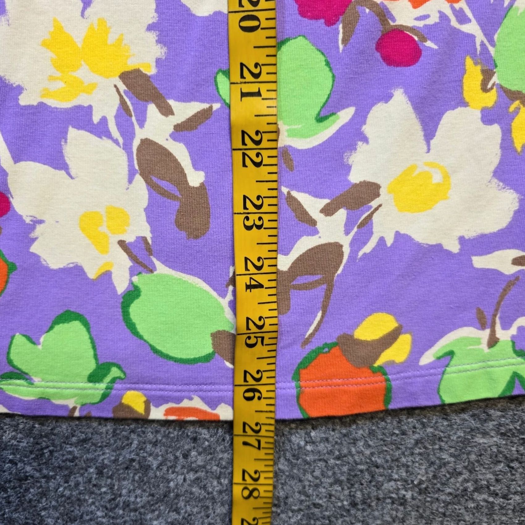 Isaac Mizrahi Isaac Mizrahi Live Top Women L Purple Floral Stretch Long Sleeve Casual Blouse Mens? Size L / US 10 / IT 46 - 7 Thumbnail