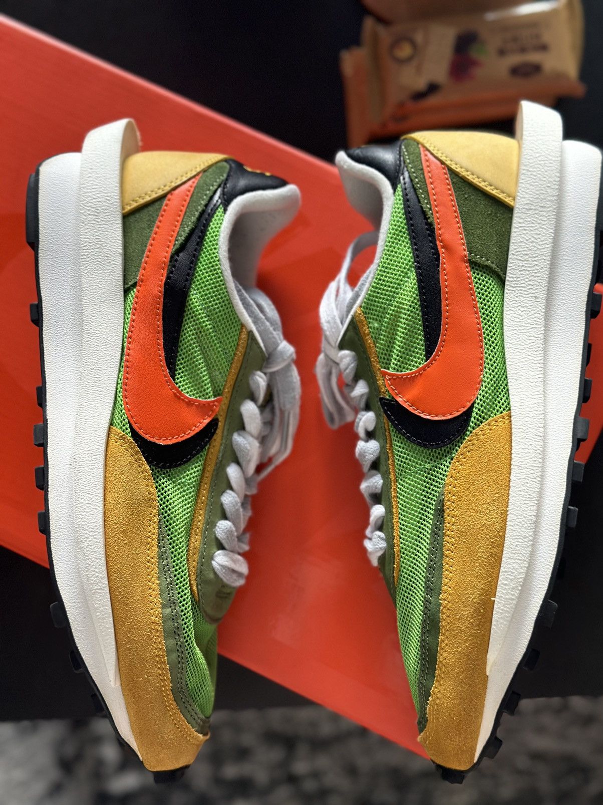Jordan Brand Nike Sacai Nike LD Waffle Sacai Green Gusto Grailed