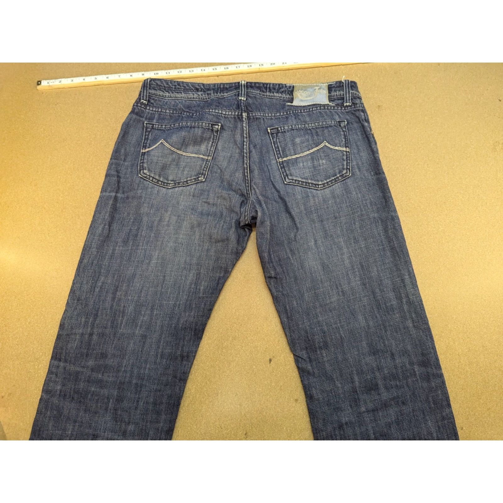 Jacob Cohen Jacob Cohen Mens Type 620 Blue Jeans W37 L29 Denim Buttony Fly Dark Wash Jeans Mens Regular Size 37 Blue Size US 37 - 2 Thumbnail